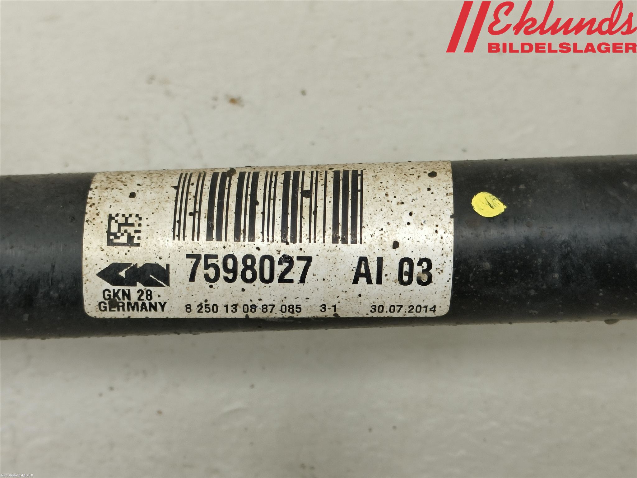 BMW X3 F25 10-17 Drivaxel Fram Vänster