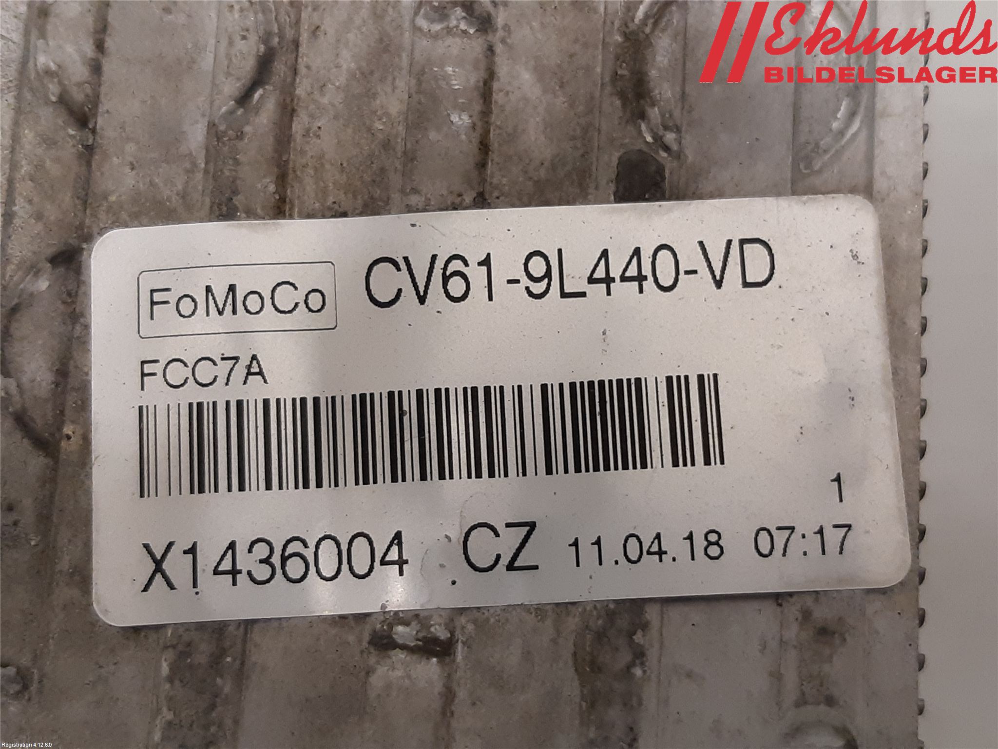 Ford FOCUS 15-18 Laddluft-Intercooler Kyl