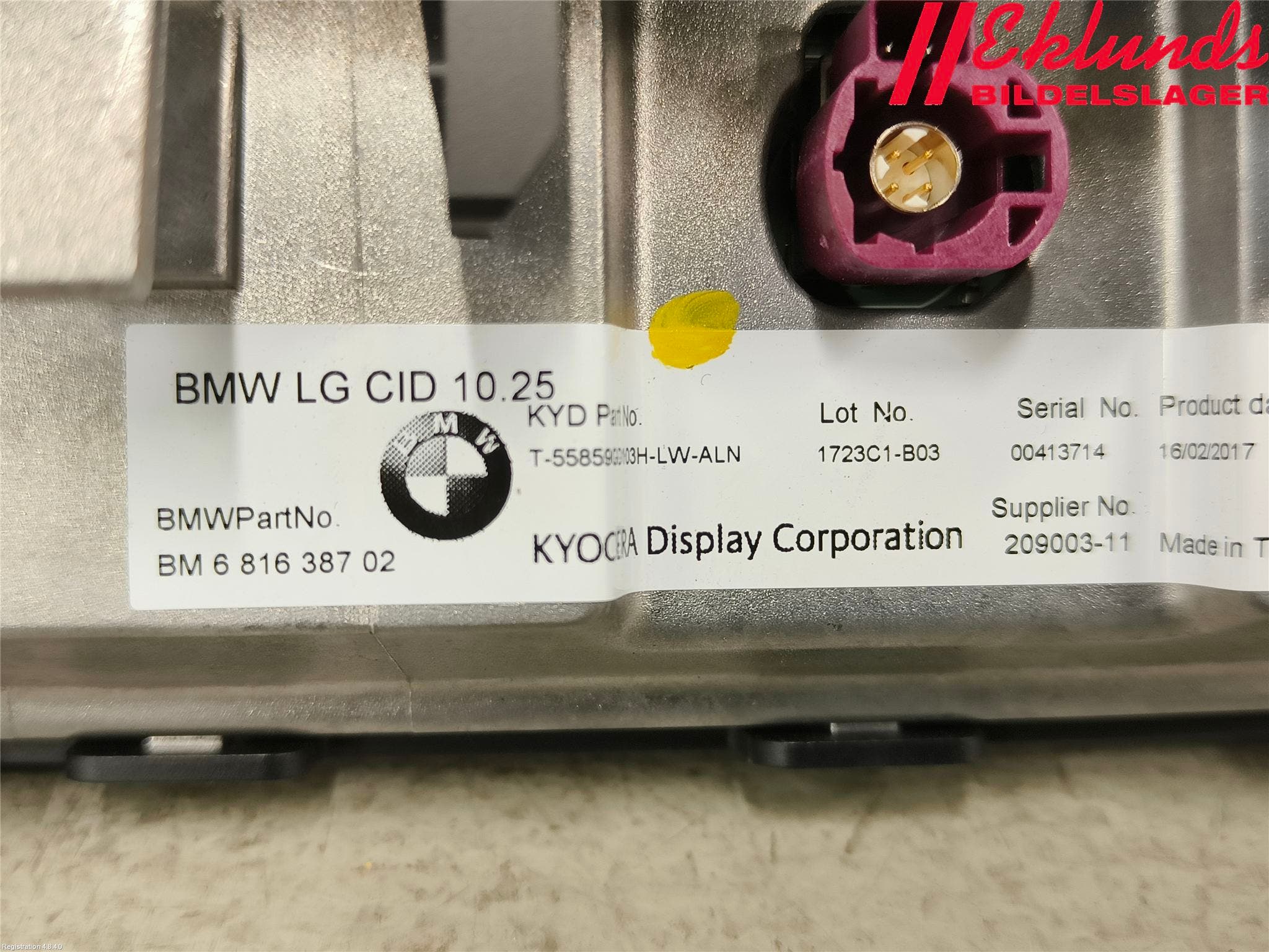 BMW X5 F15 13-18 Bildskärm