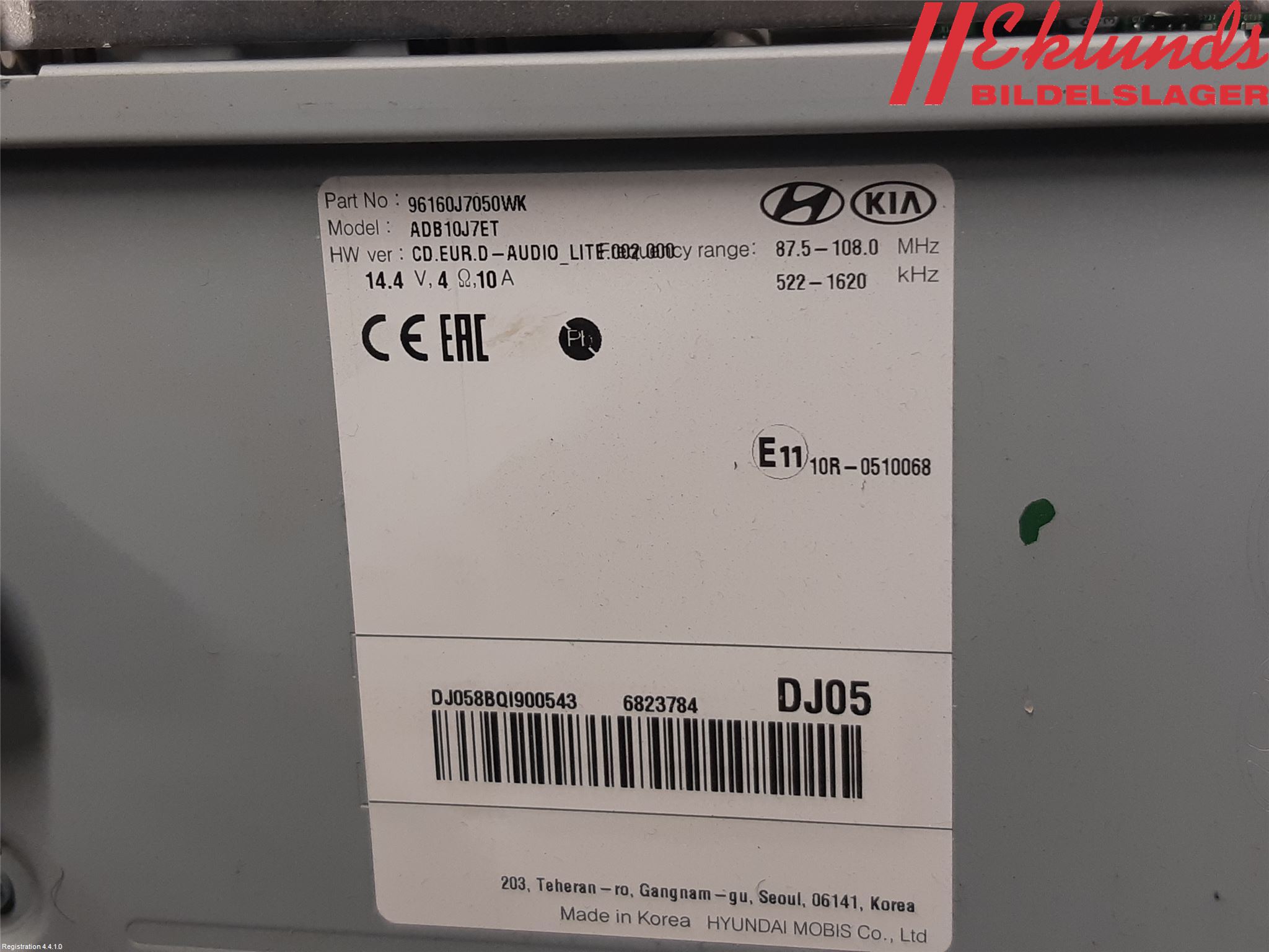 Kia CEED/CEED SW 19- Cd Radio - Multimediapanel