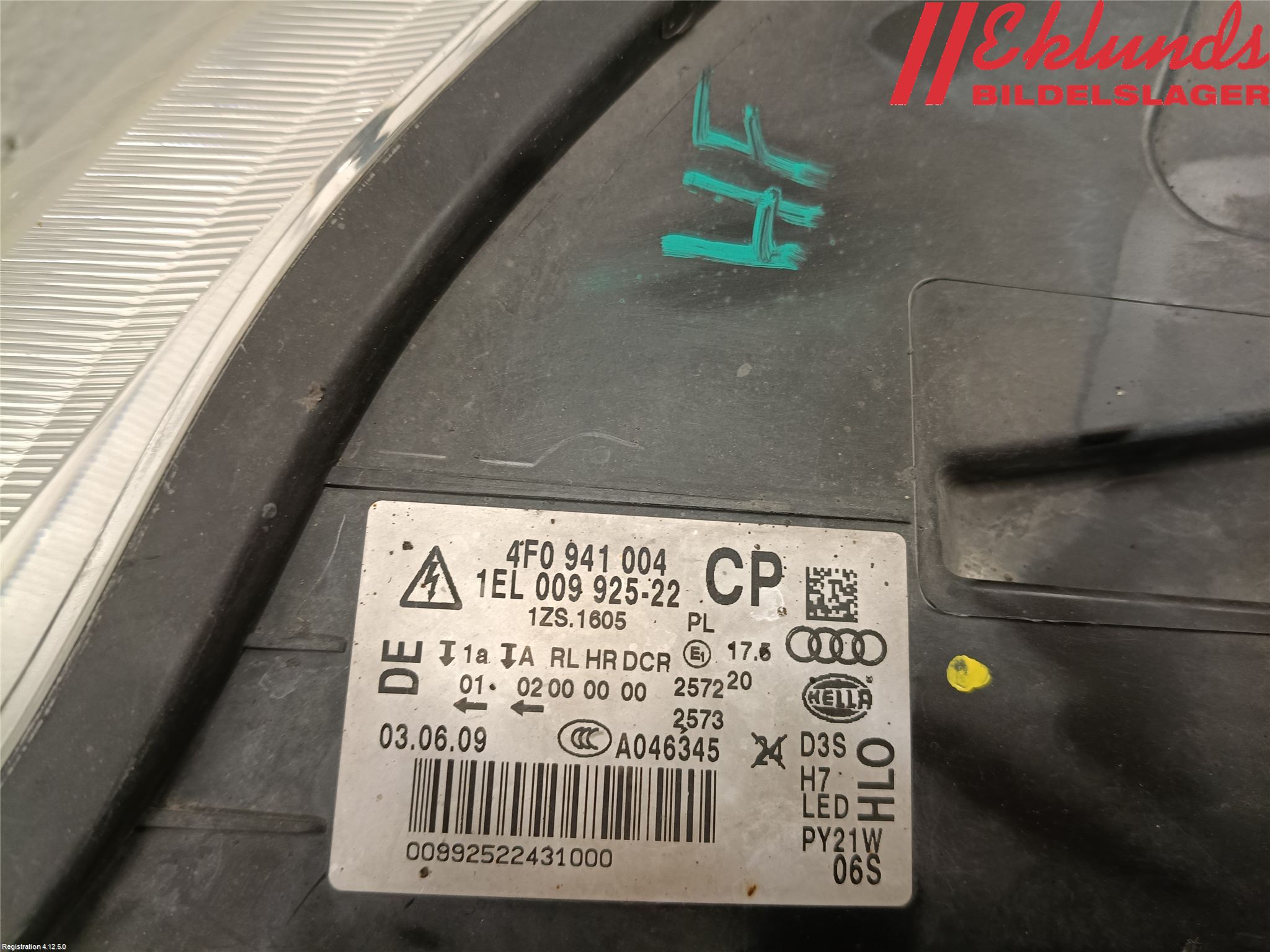 Audi A6/S6     05-11 Strålkastare Höger