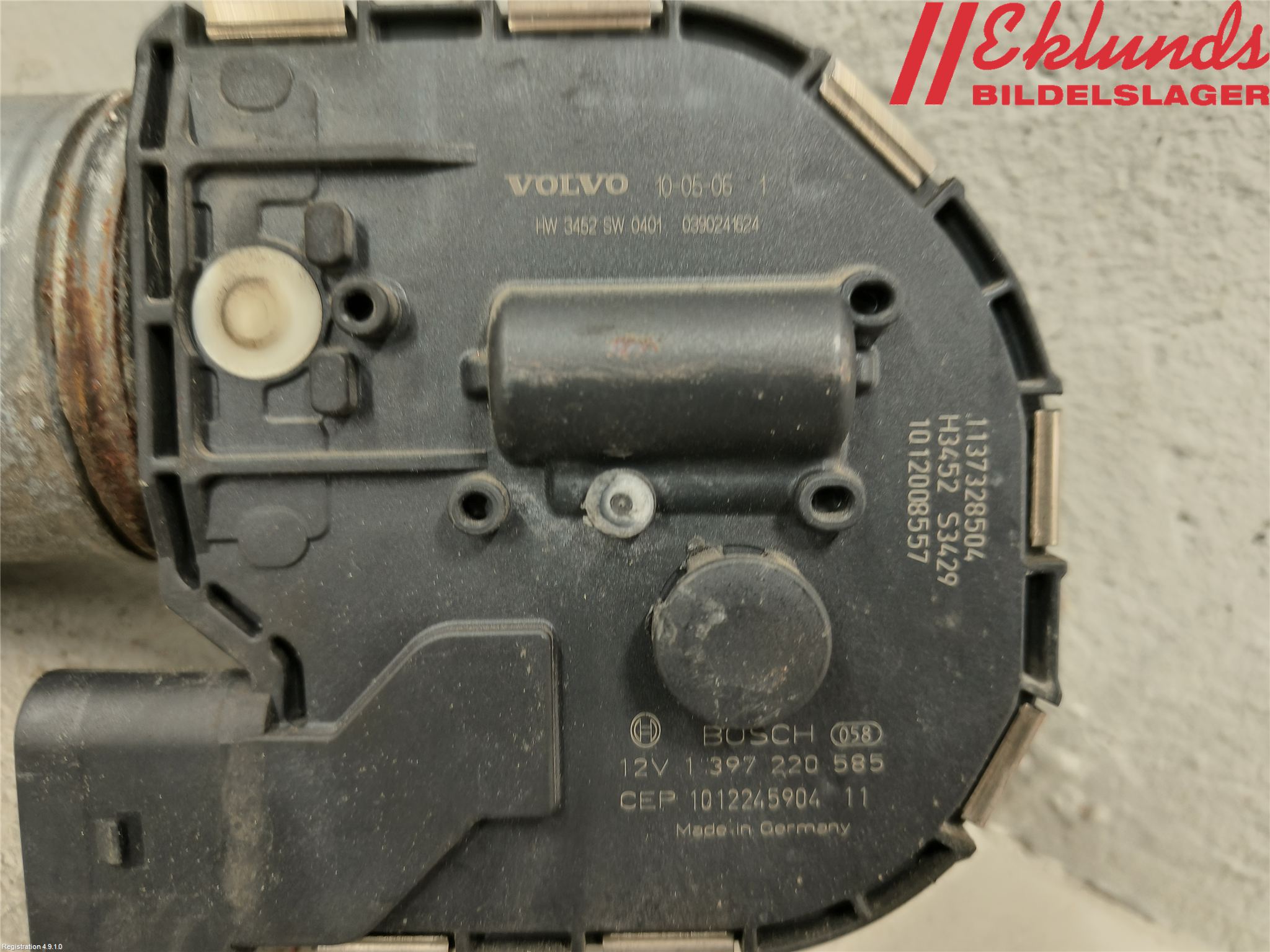 Volvo V70 08-13 Torkarmotor Vindruta