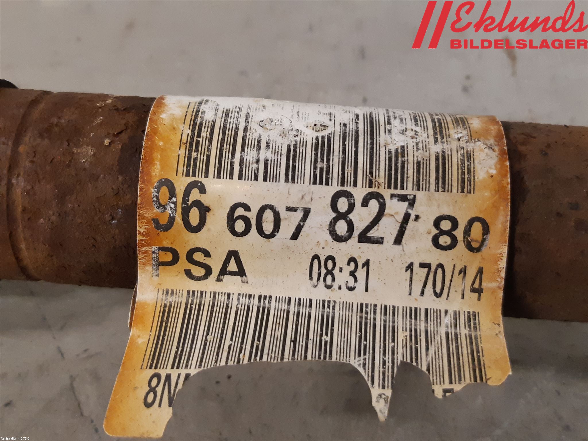 Citroen BERLINGO 08-18 Drivaxel Fram Vänster