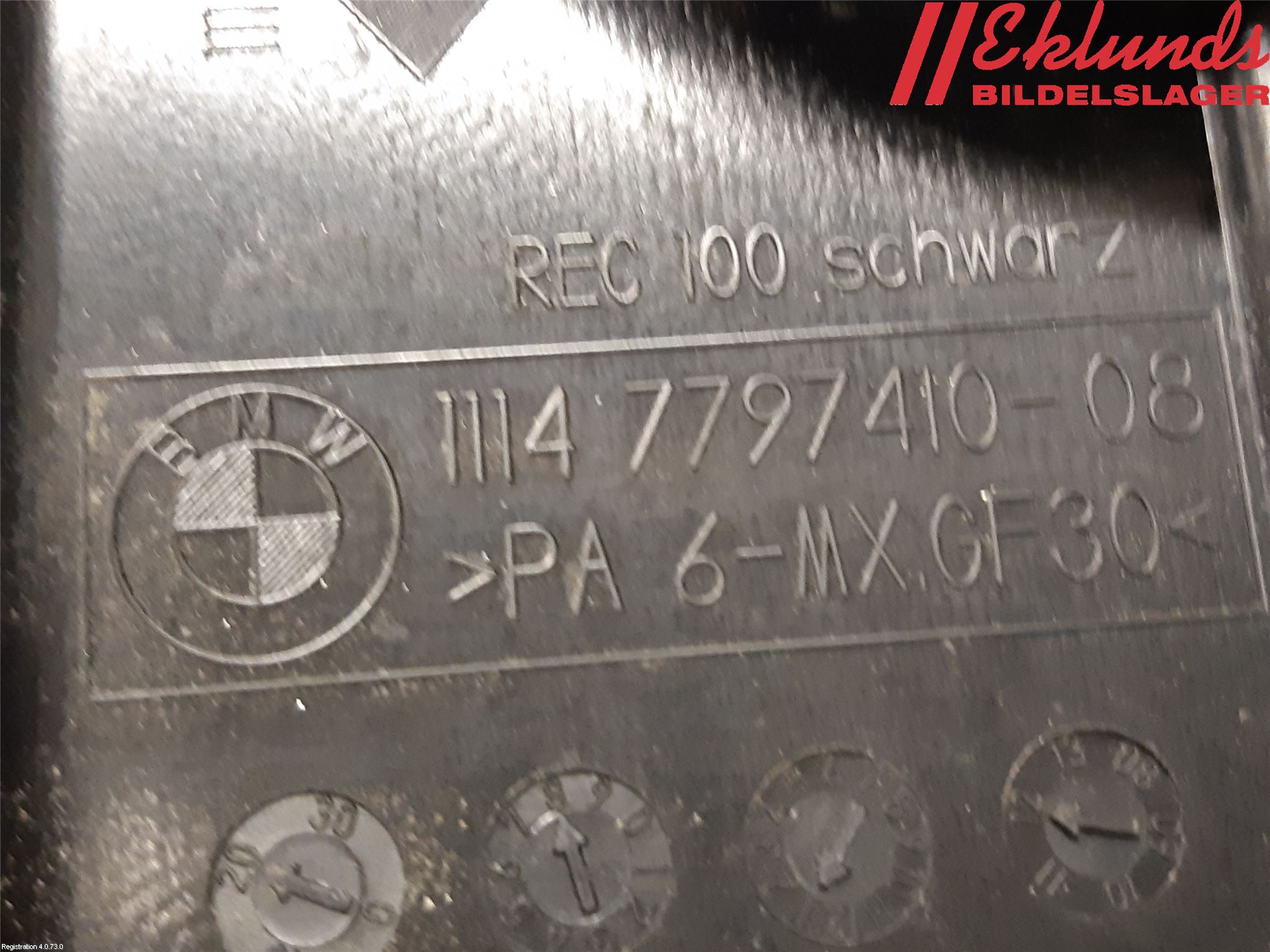 BMW X1 E84 10-15 Motorkåpa