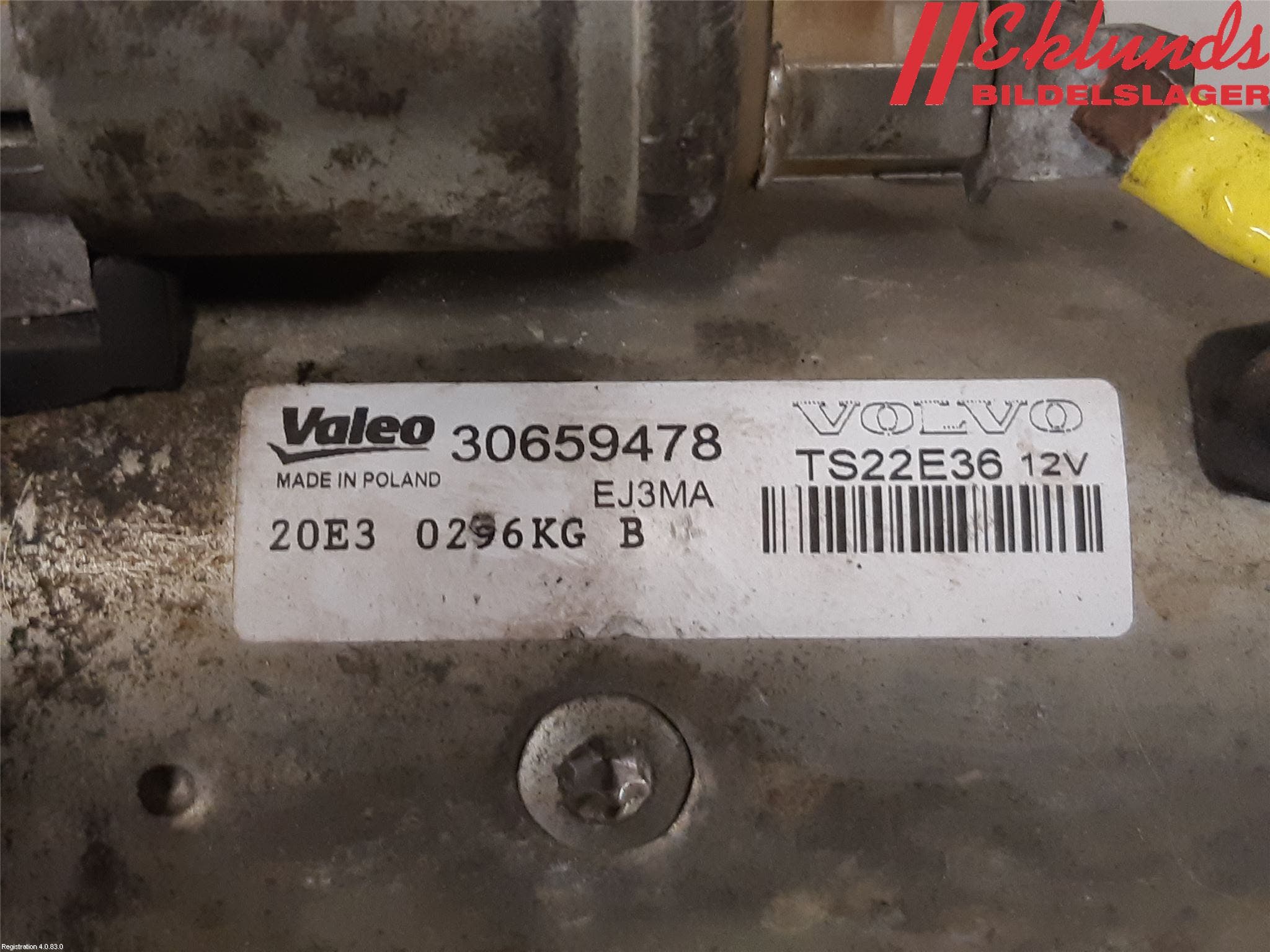 Volvo V60 14-18 Startmotor Diesel