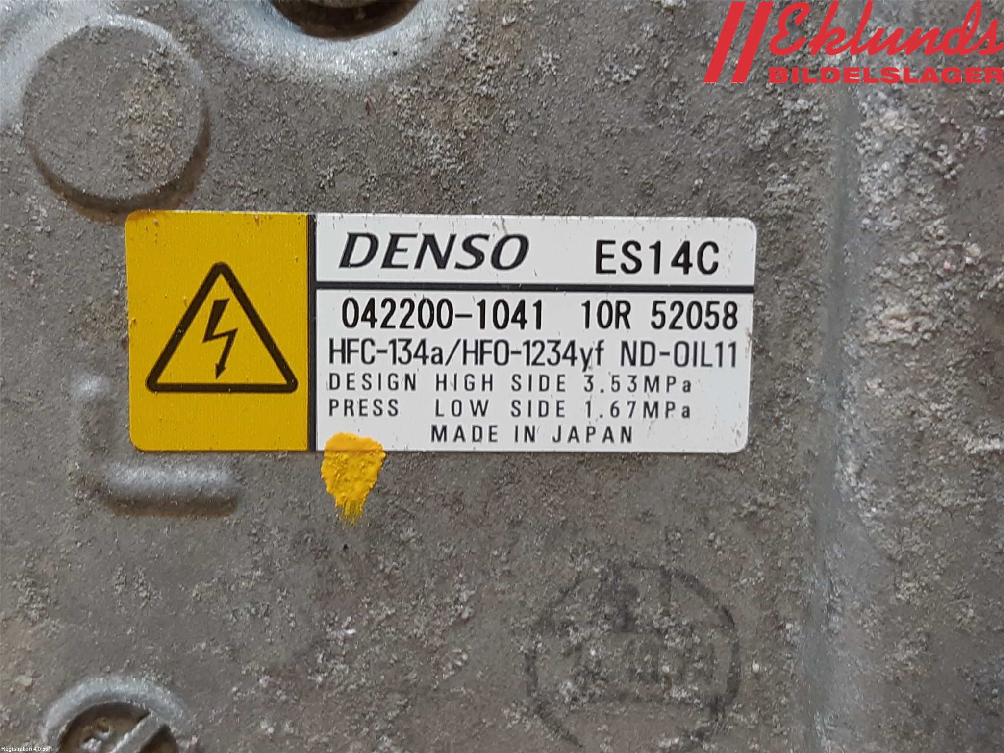 Toyota YARIS XP130 15-20 Ac Kompressor