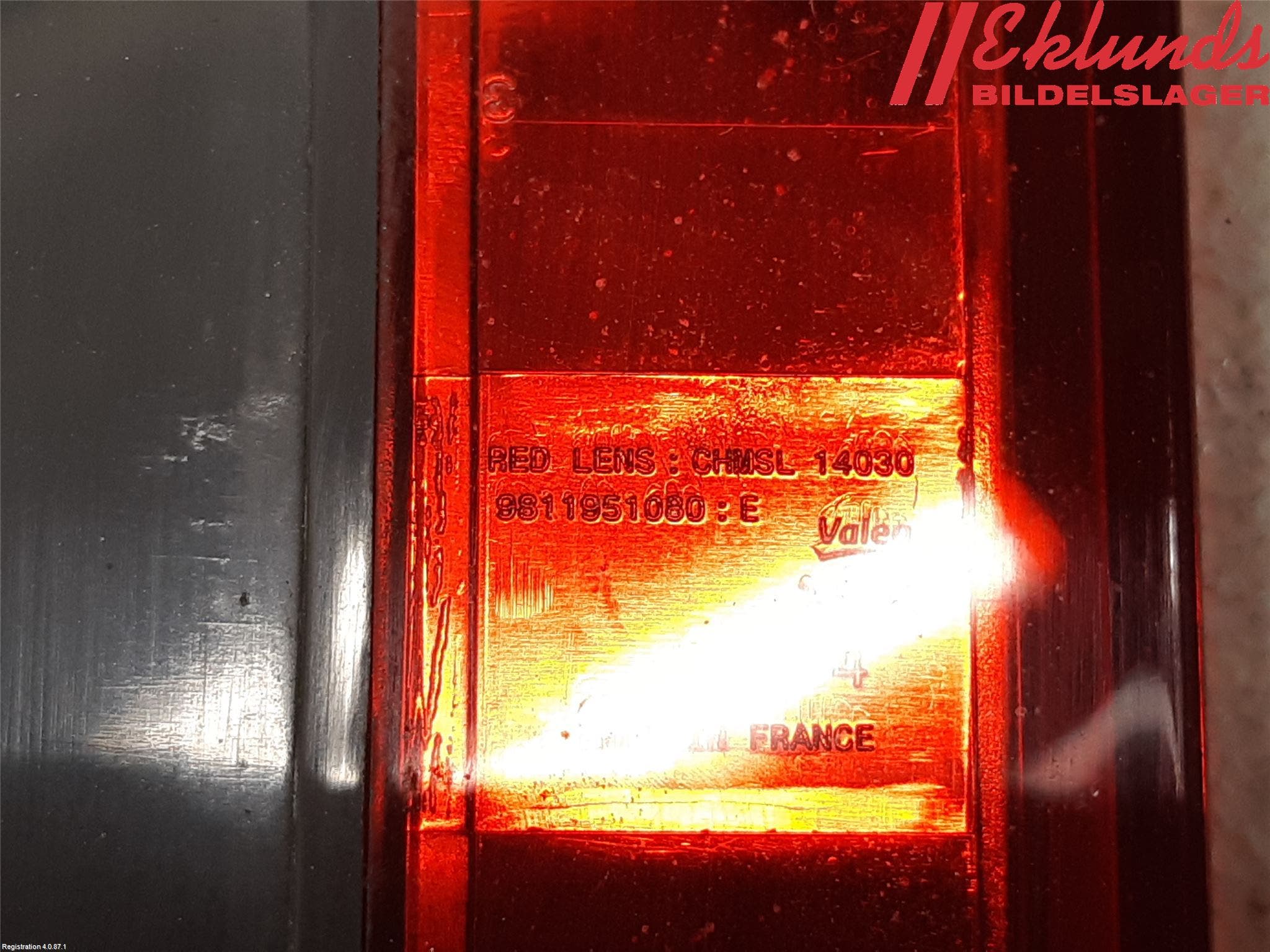 Peugeot 3008 17-24 Bromsljus Bakruta