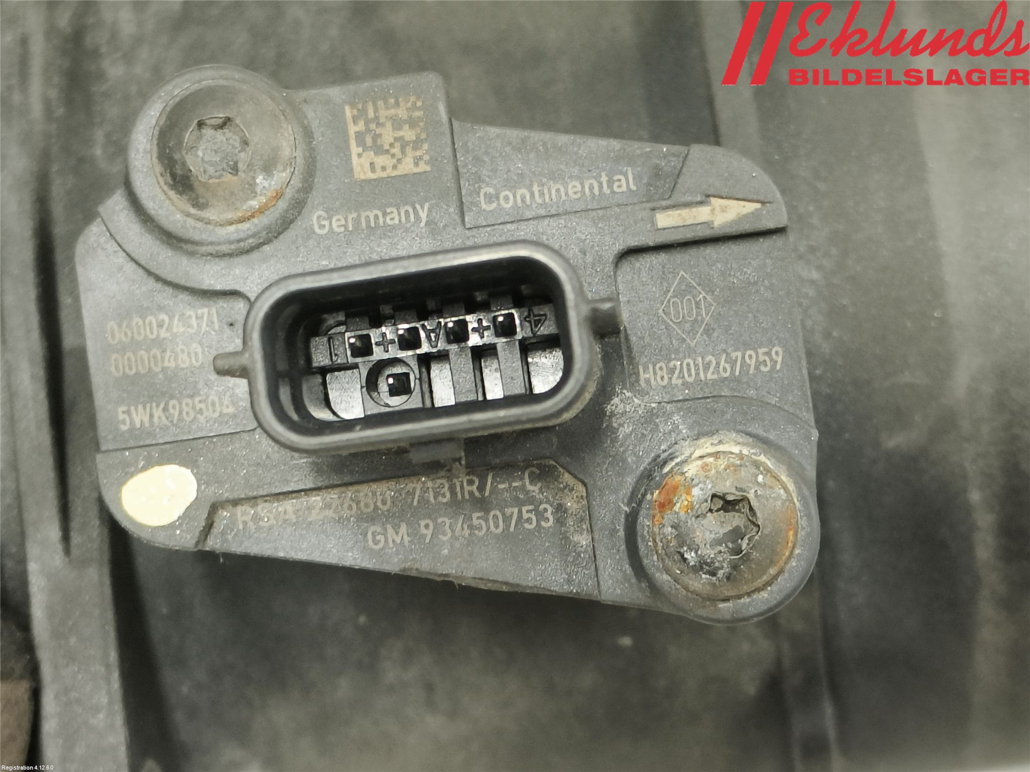 Opel MOVANO B 10-22 Injluftmassamätare