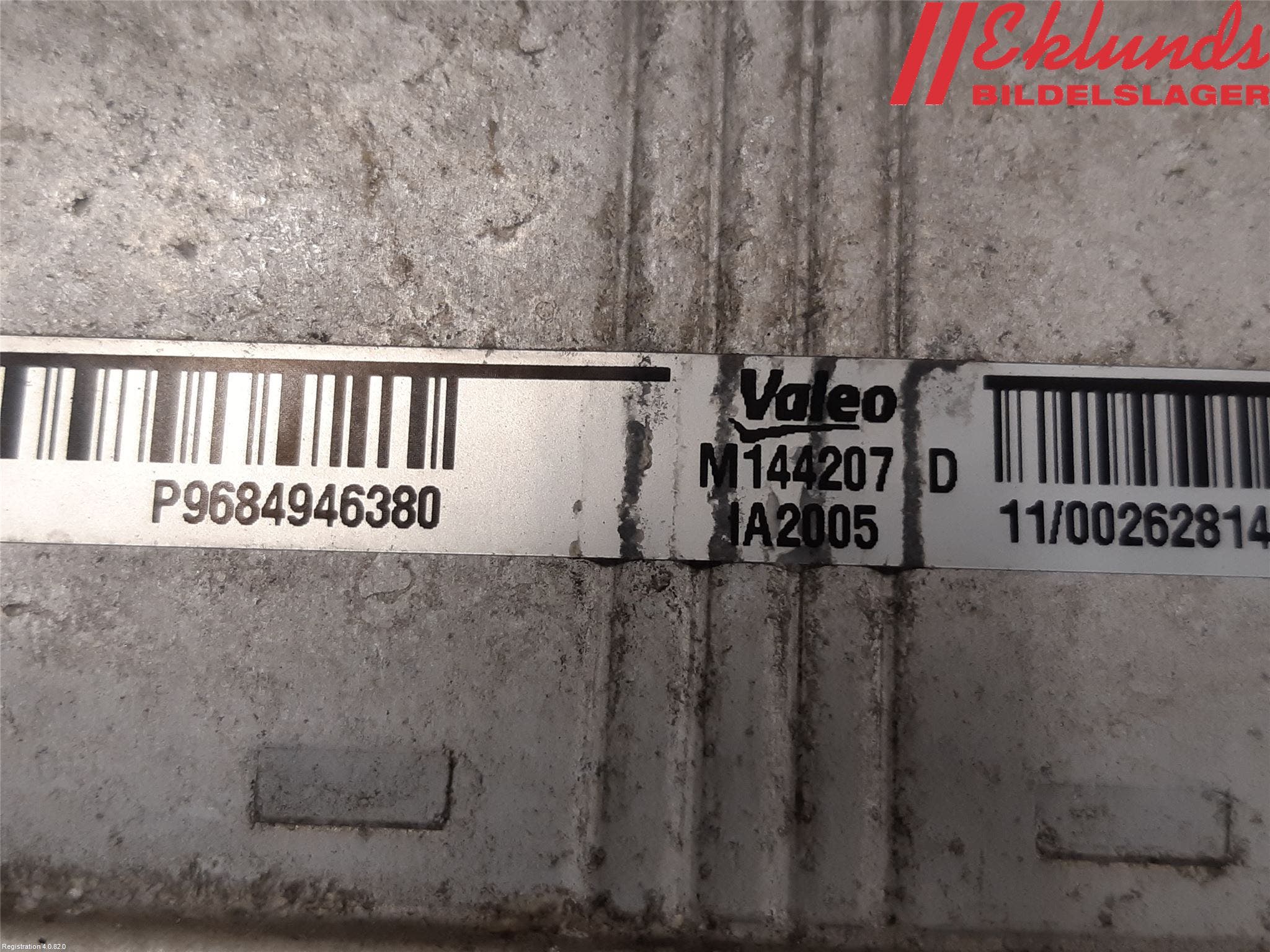 Peugeot 508 11-18 Laddluft-Intercooler Kyl