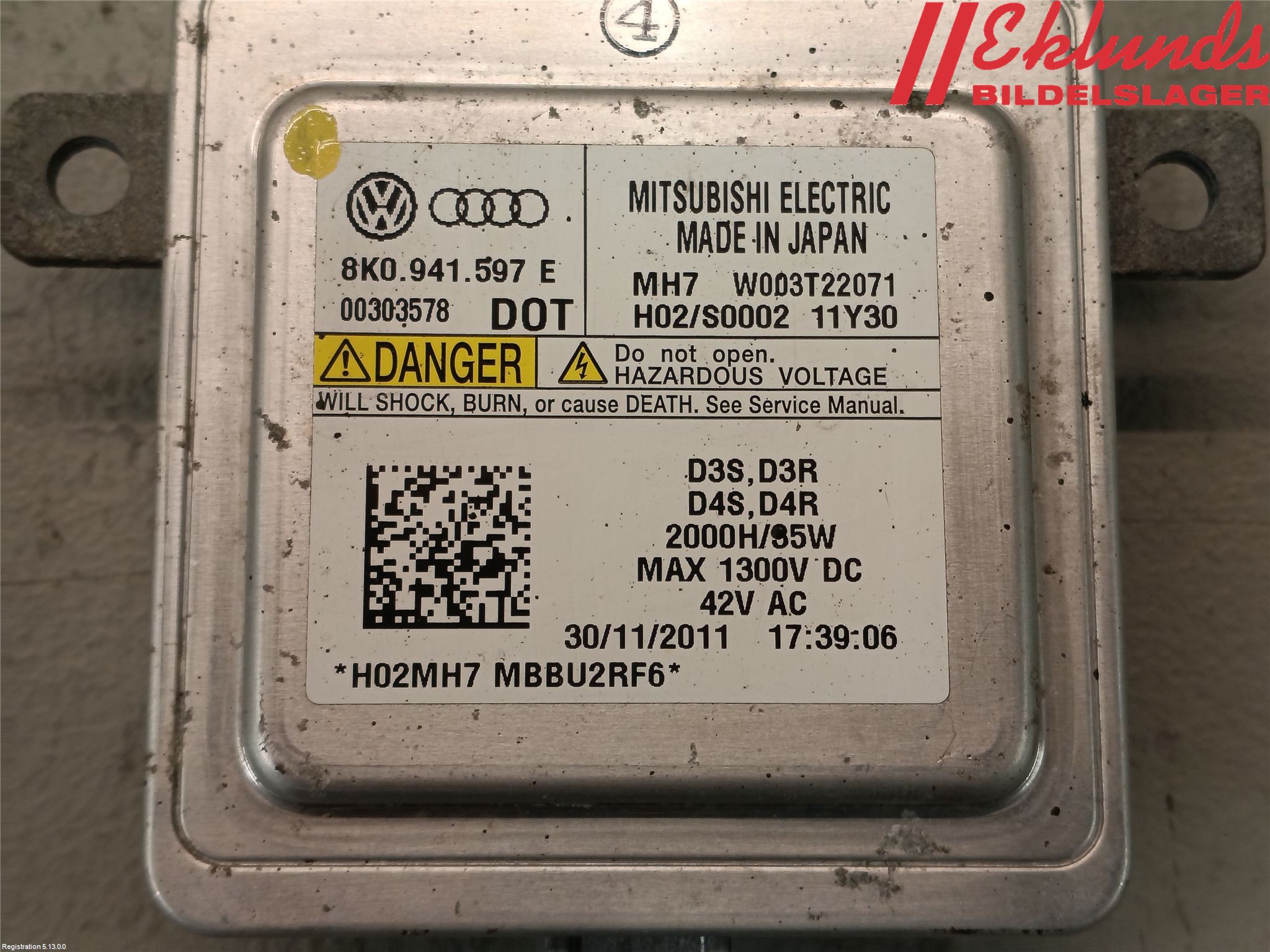 Audi A6/S6 4G 11-18 Styrenhet Strålkastare