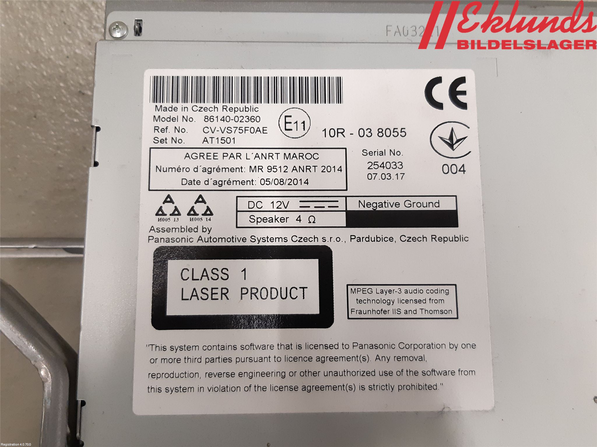 Toyota AURIS 13-19 Cd Radio - Multimediapanel