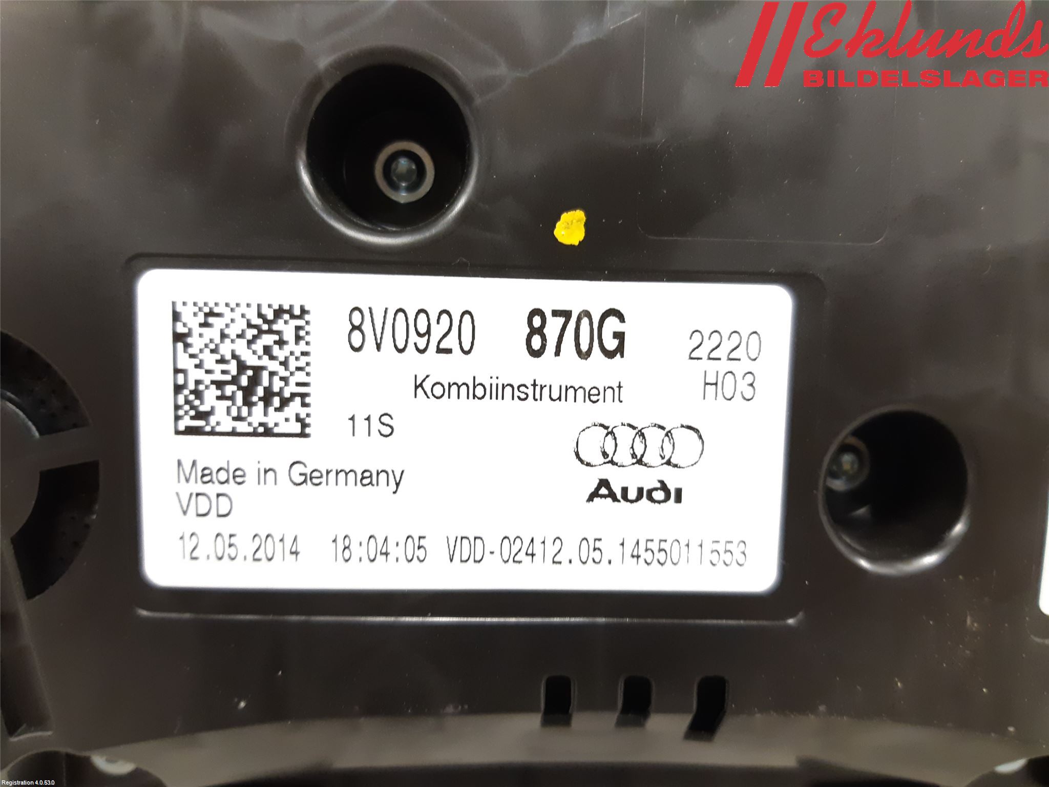 Audi A3/S3 8V 13-20 Instrument Komb