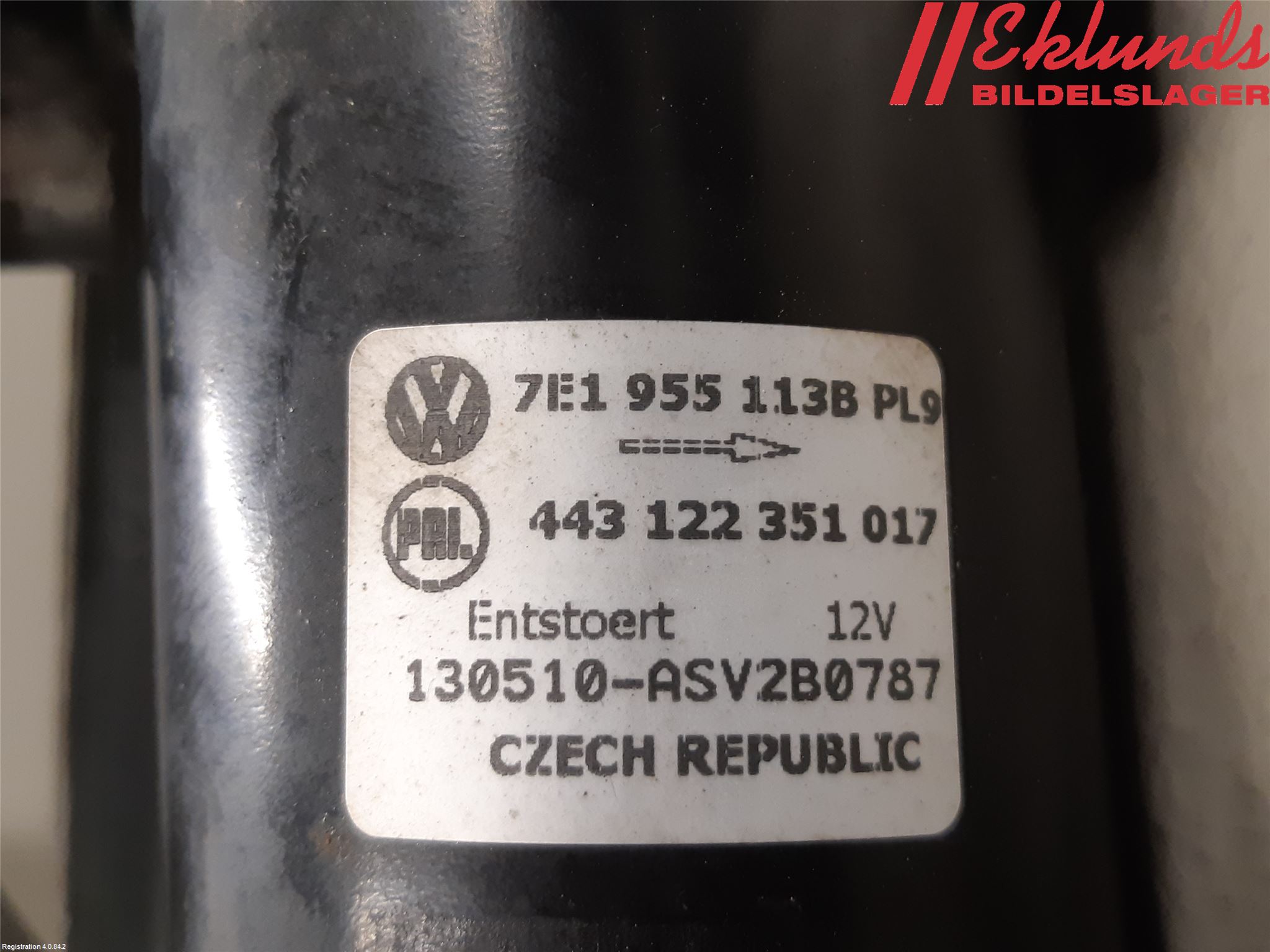 Volkswagen VW TRANSP/CARAVELLE (T5) 04-15 Torkarmotor Vindruta