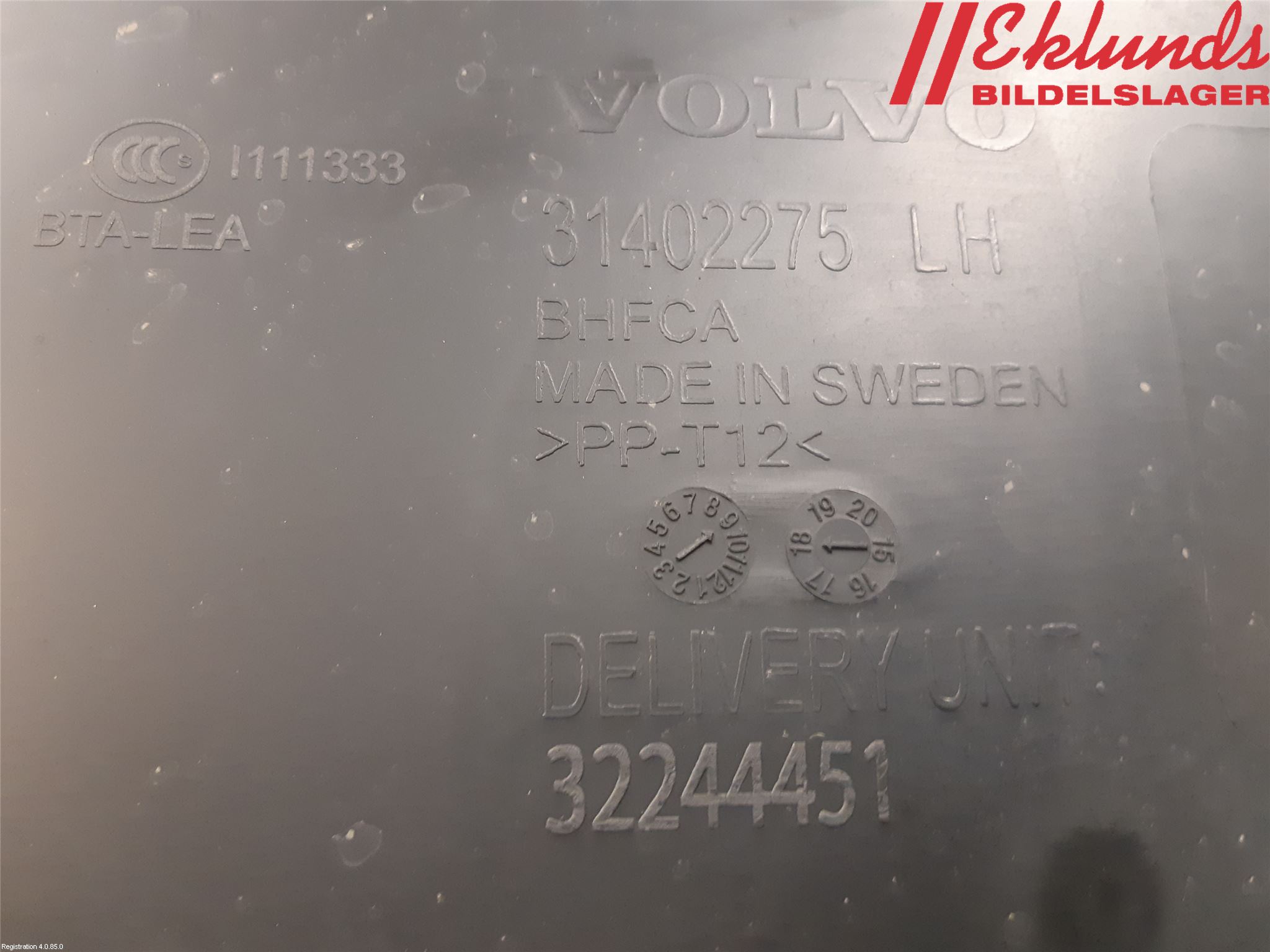 Volvo V90 17->> Torpedplåt-Torpedplast