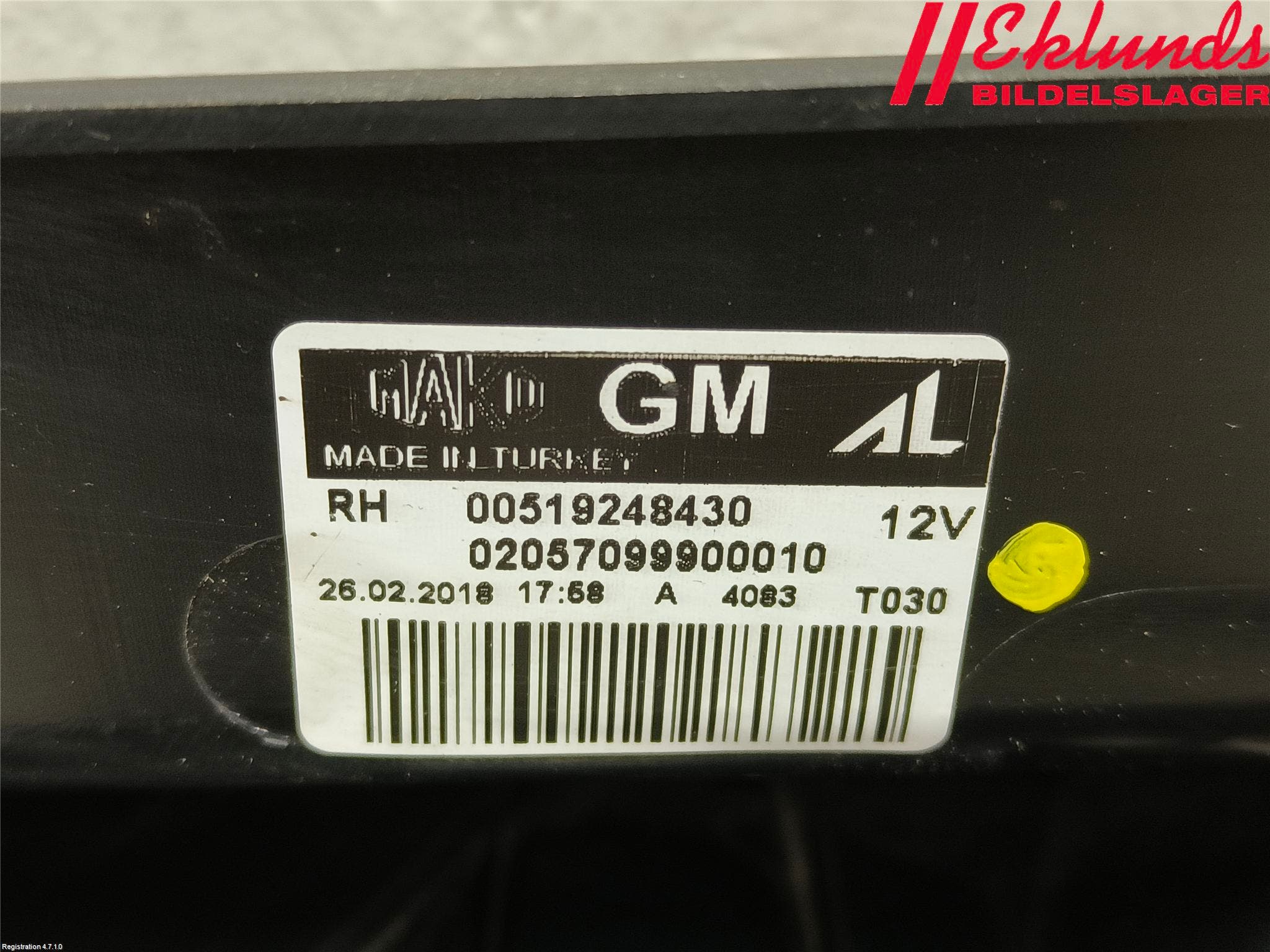 Opel COMBO D 12-18 Bakljus Höger