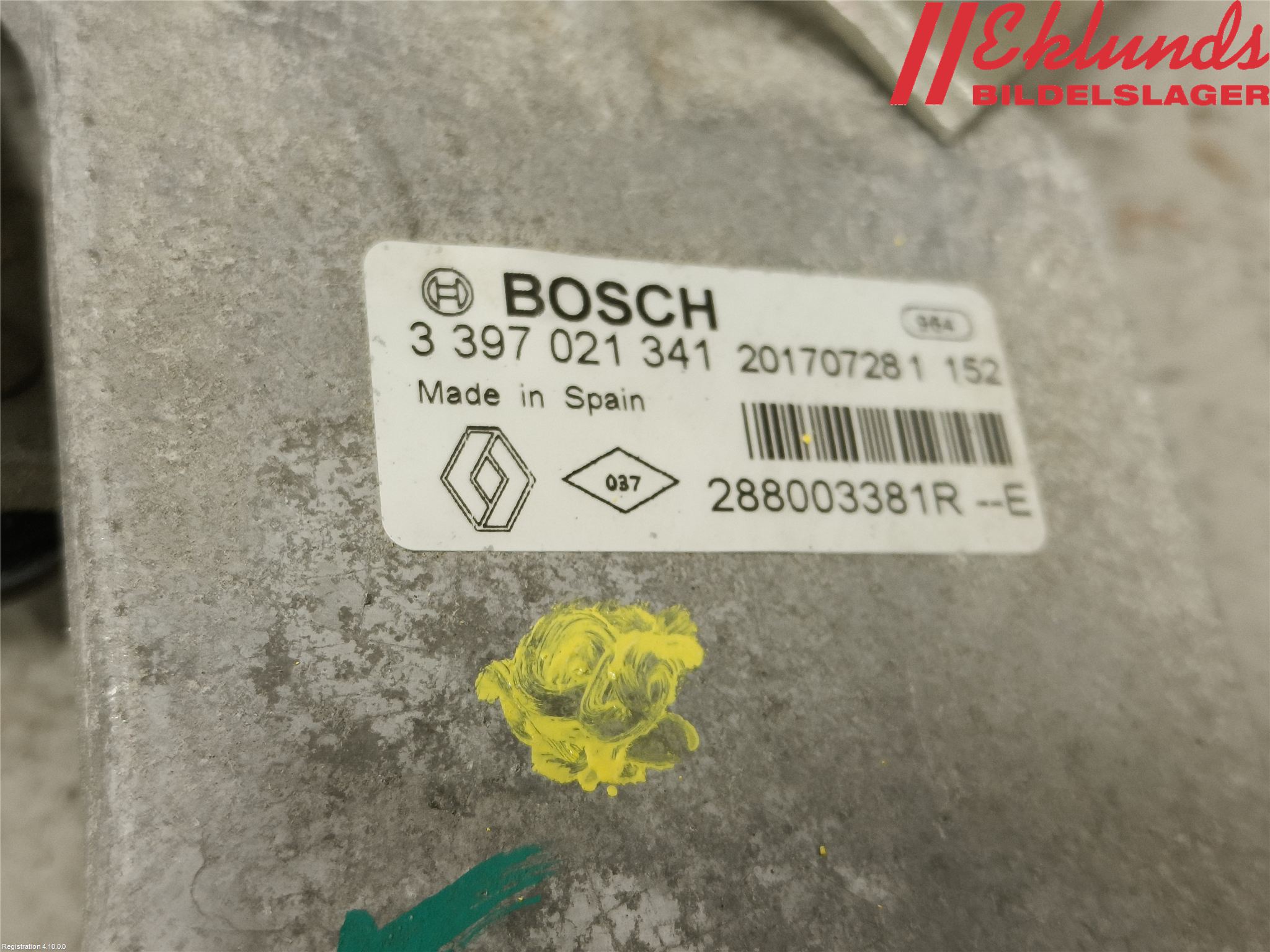 Renault ZOE/E-TECH 13- Torkarmekanism Vindruta