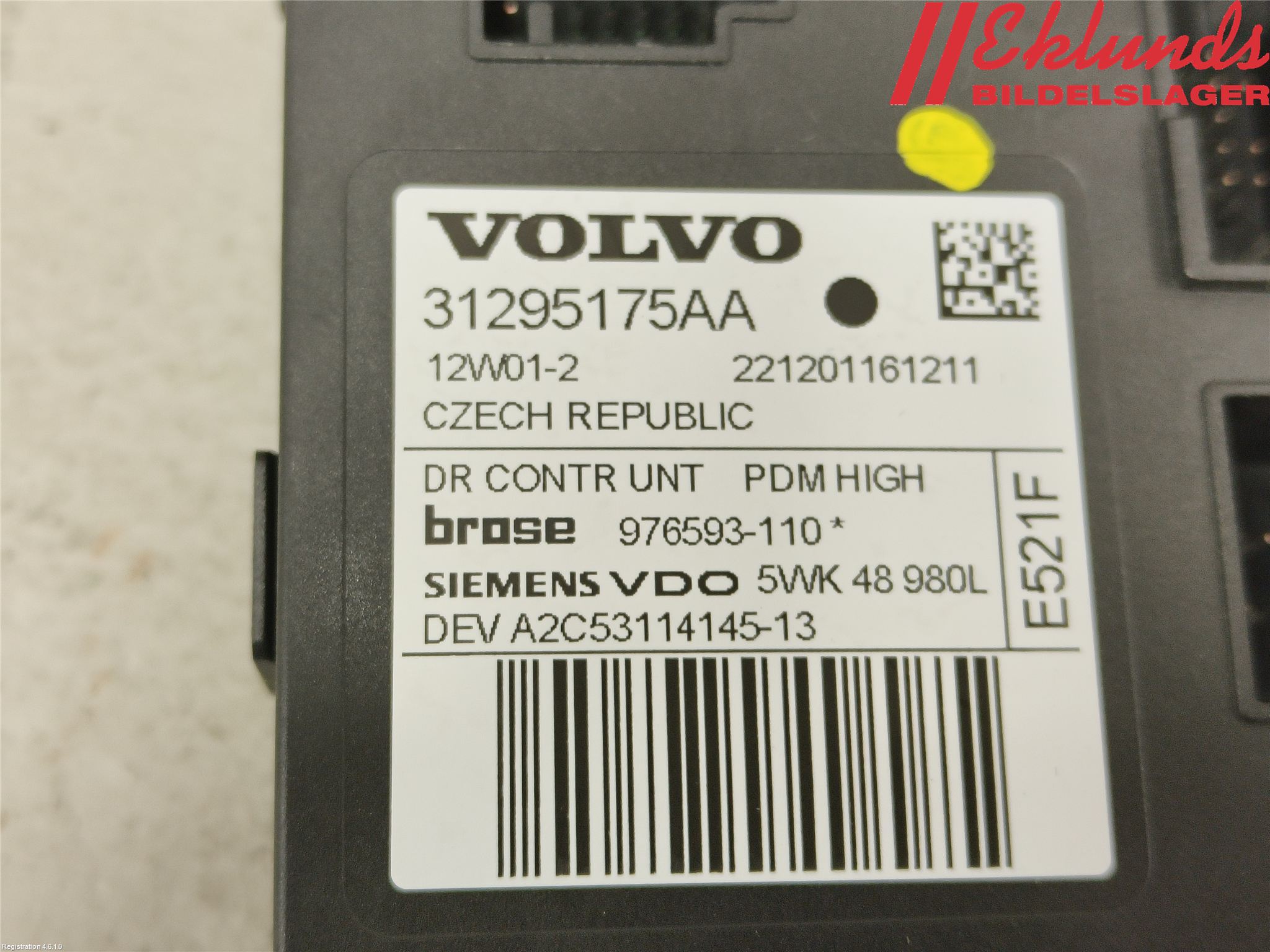Volvo V50 08-12 Fönsterhissmotor