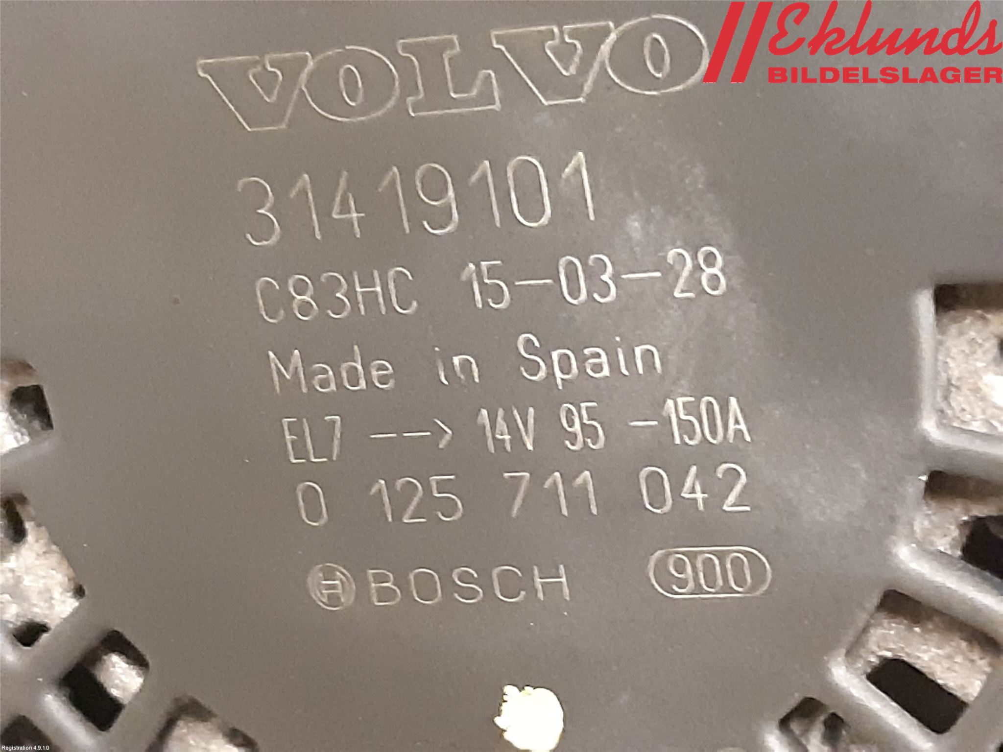 Volvo V40 12-19 Generator