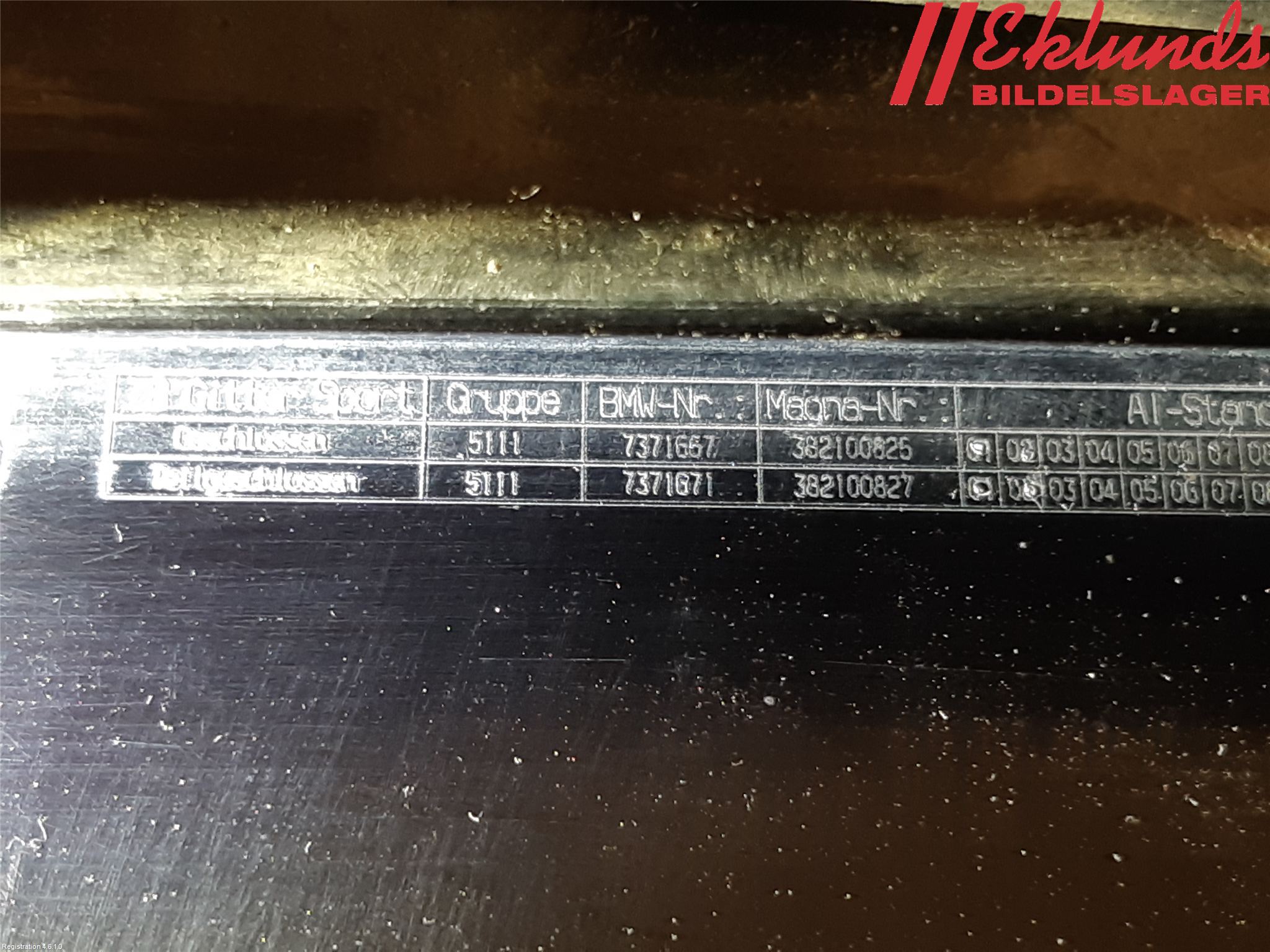 BMW 1 F20/F21 11-19 Dimljussarg Fram
