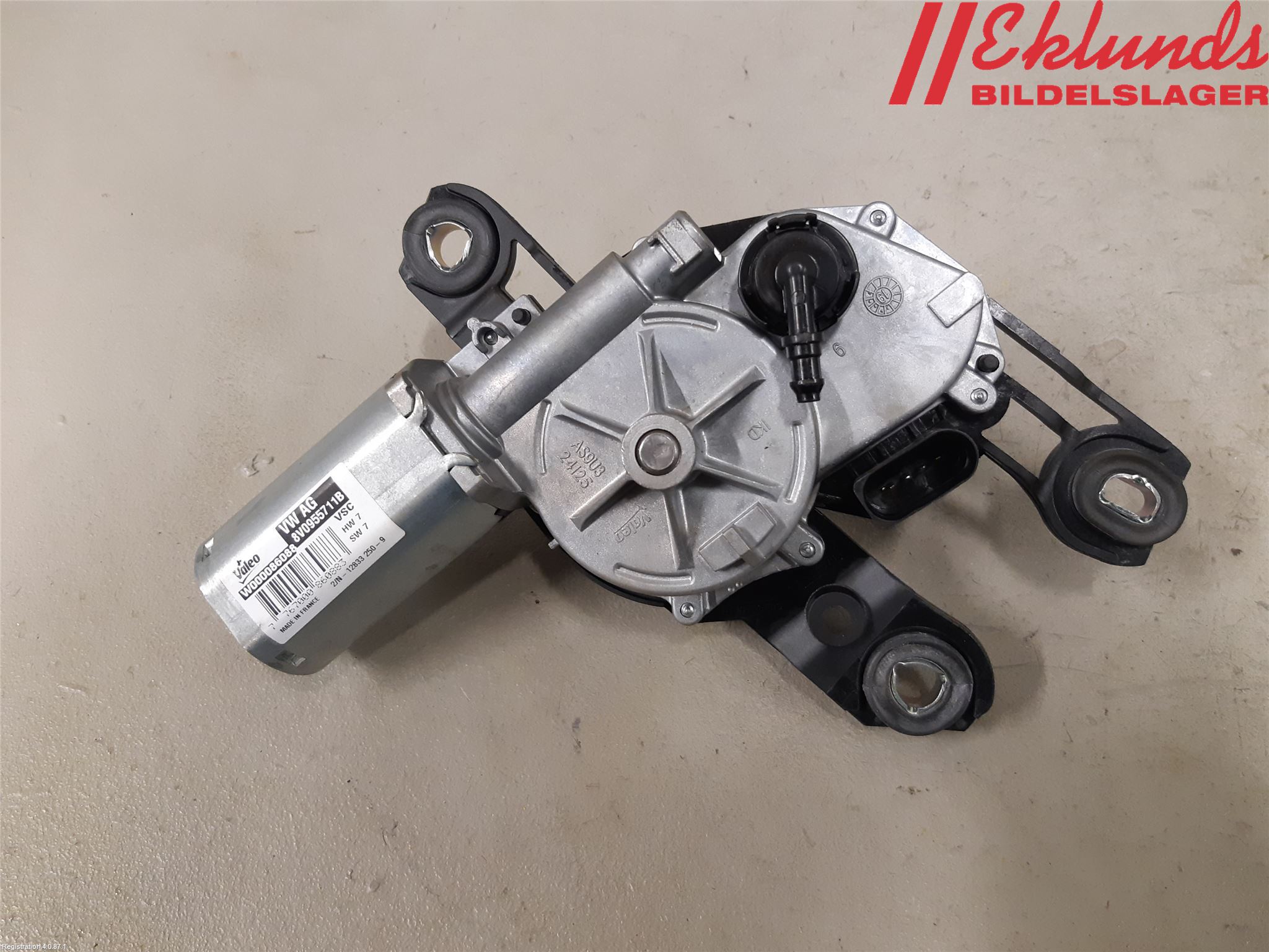 Audi A3/S3 8V 13-20 Torkarmotor Baklucka