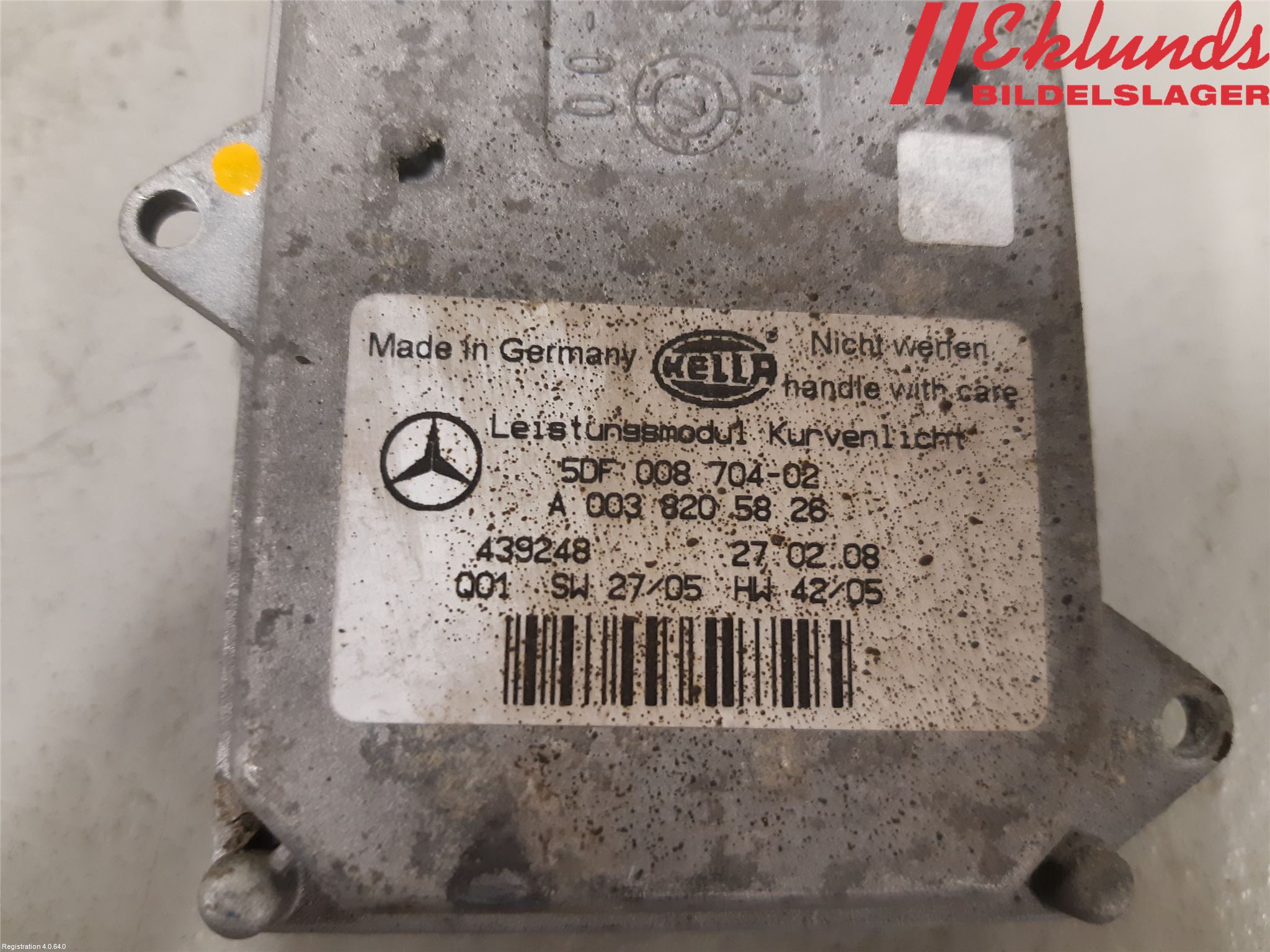 Mercedes-Benz MB CLS (C219) 03-11 Styrenhet Strålkastare