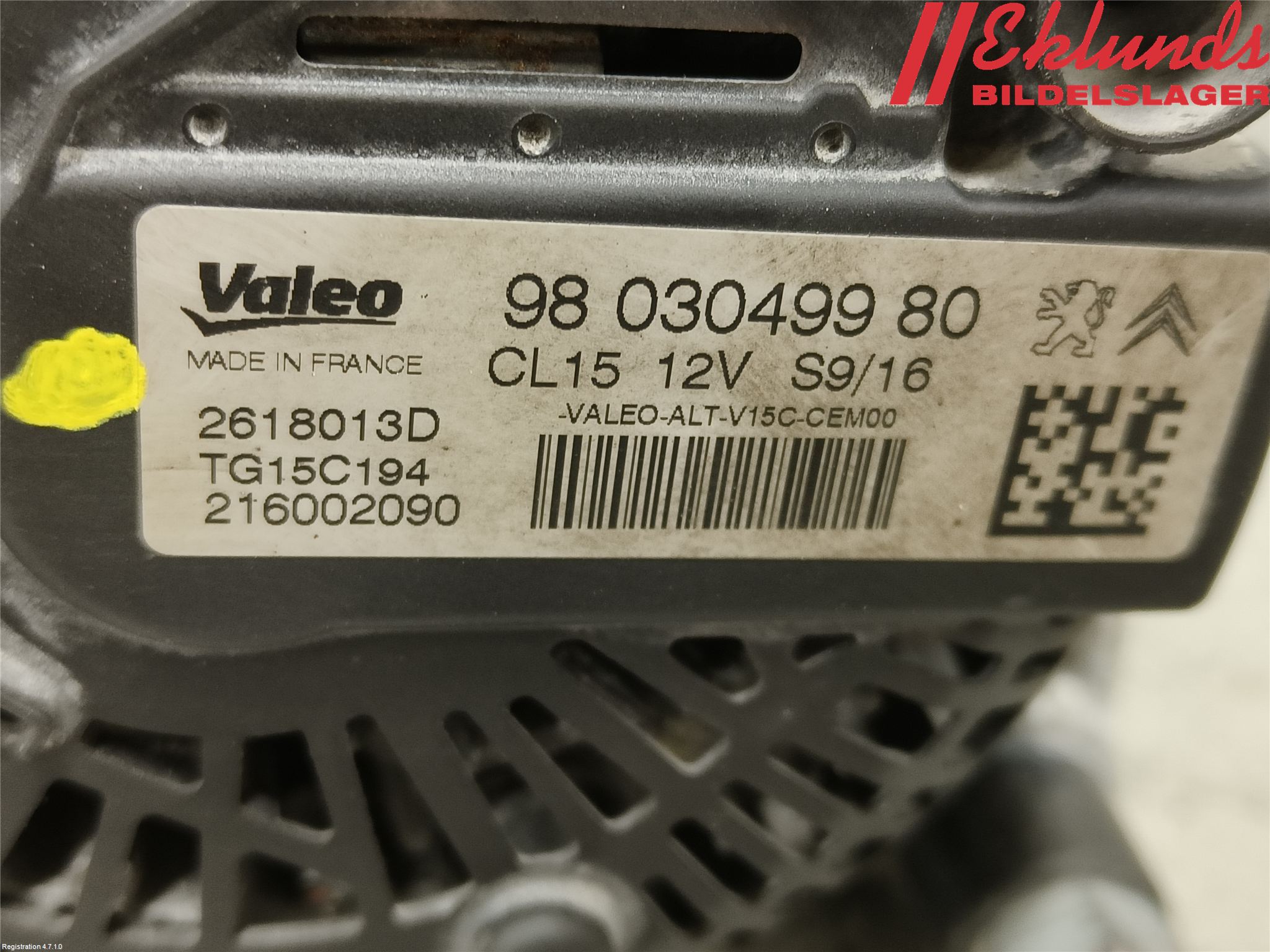 Peugeot 4008 Generator