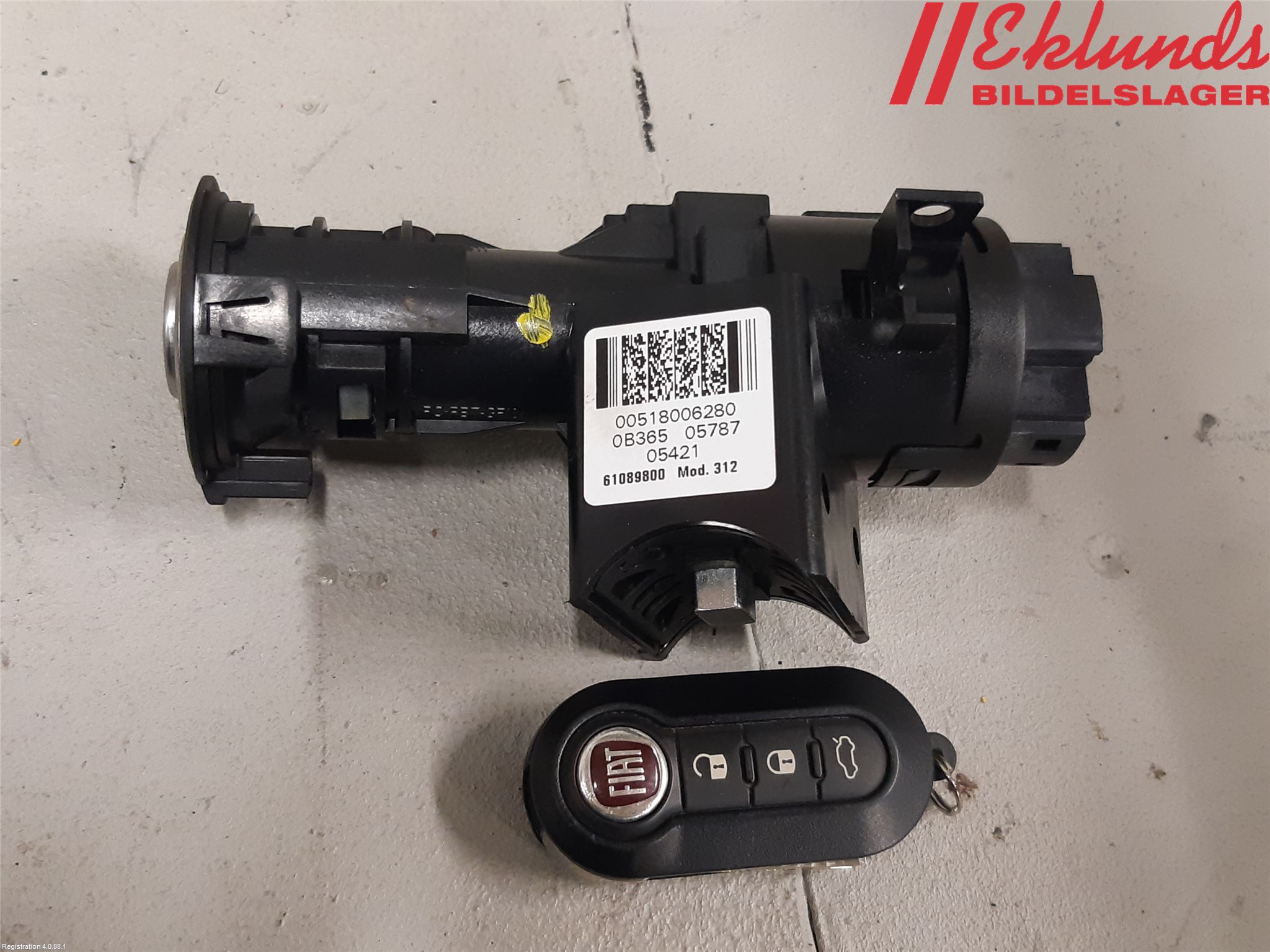 Fiat 500e 20- Tändlås