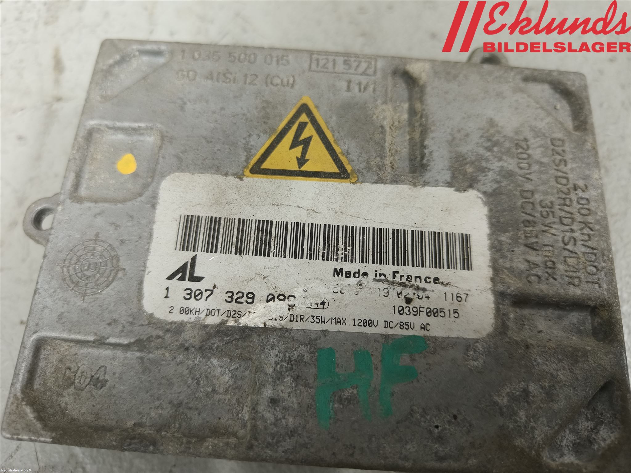 Volvo S40 04-07 Styrenhet Strålkastare