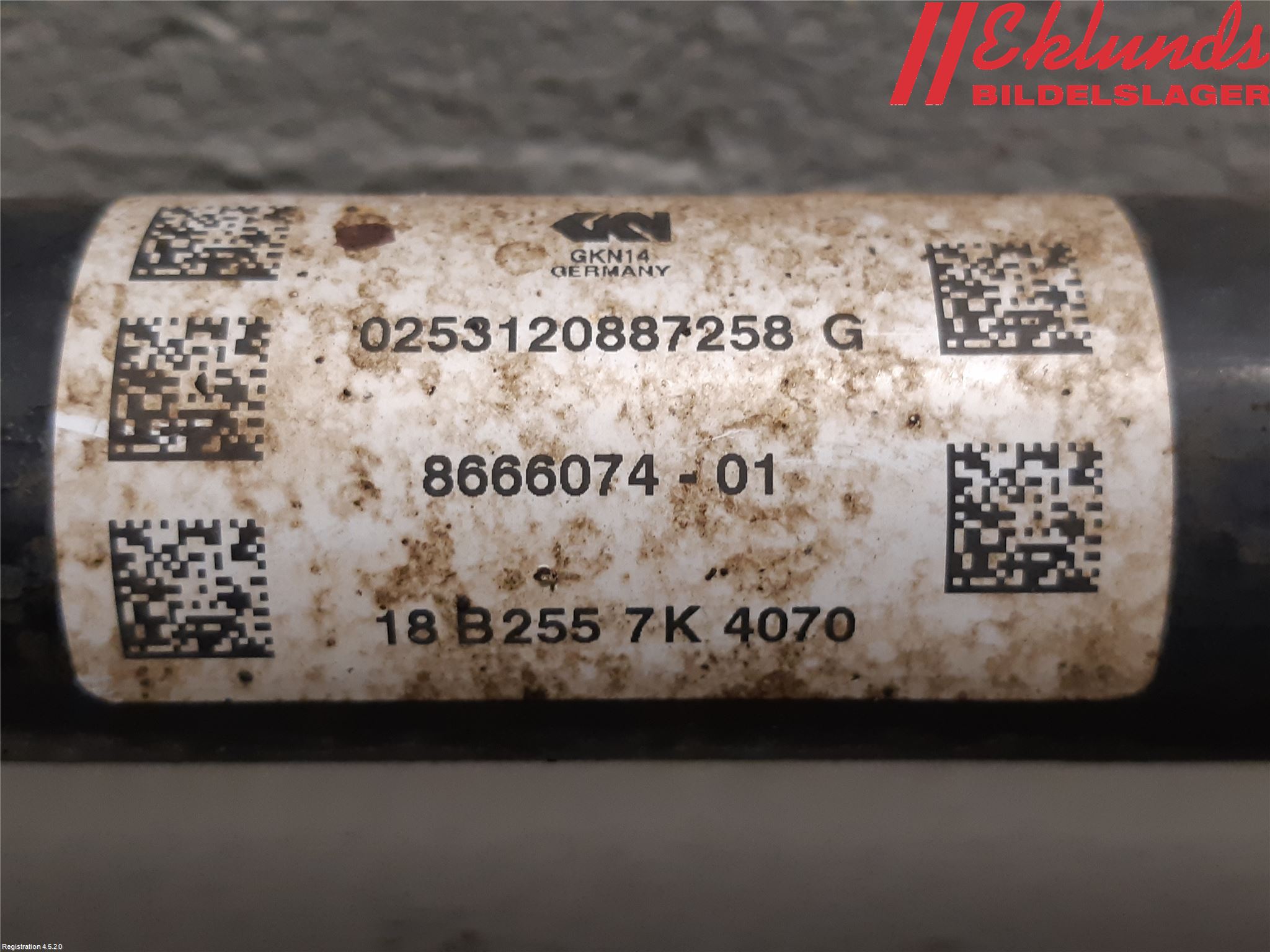 BMW 3 G20/G21/G80/G81 19- Drivaxel Bak Höger