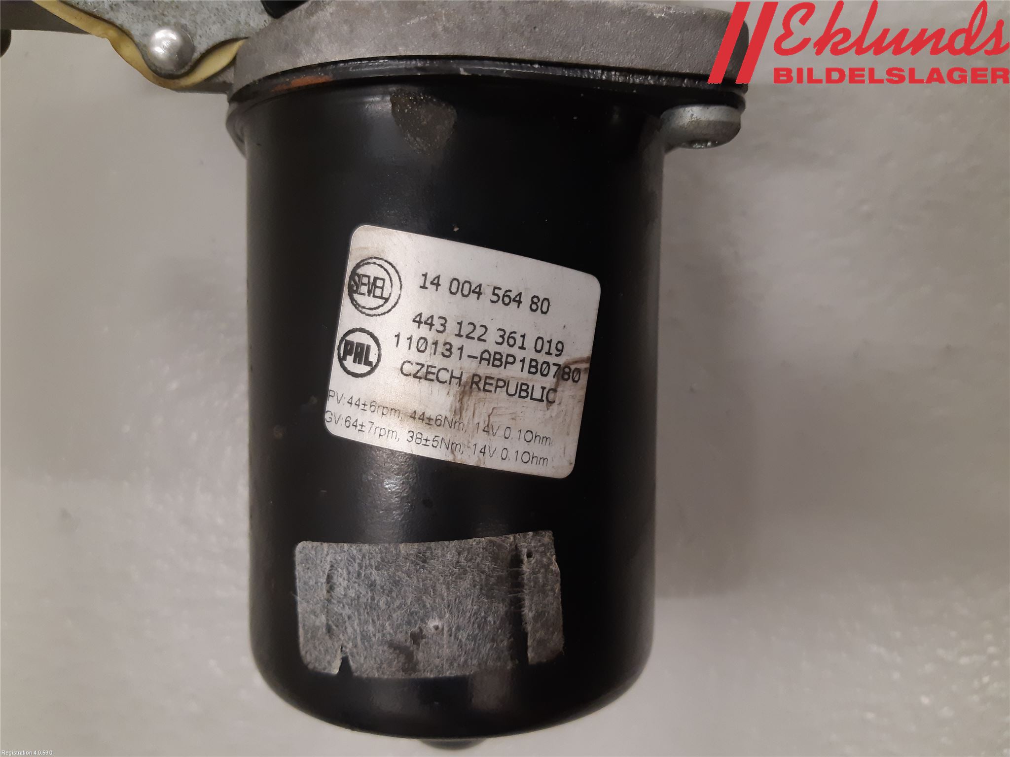 Citroen JUMPY 07-16 Torkarmotor Vindruta