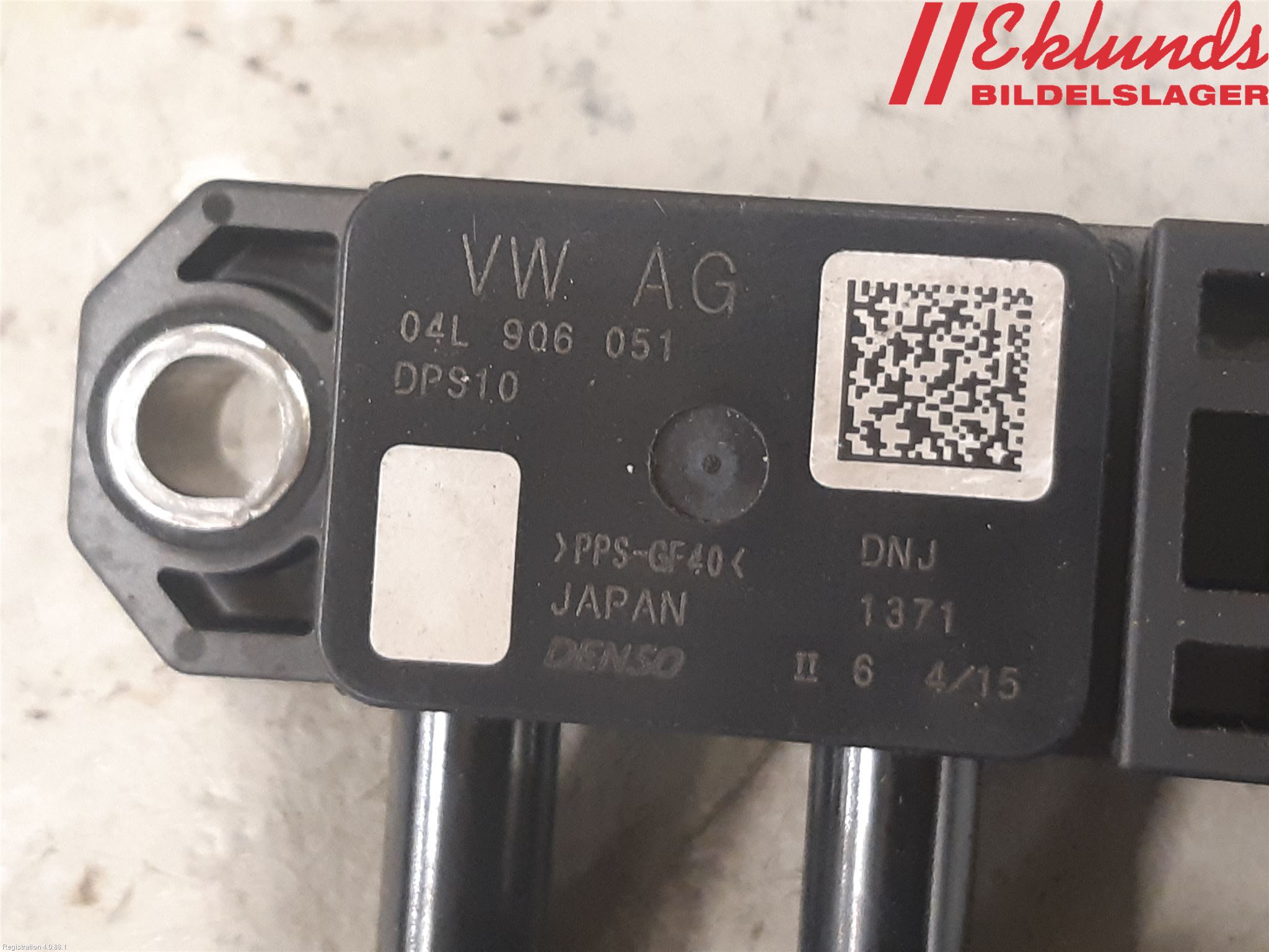 Volkswagen VW GOLF / E-GOLF VII 13-20 Givare Temp-Tryck Avgas