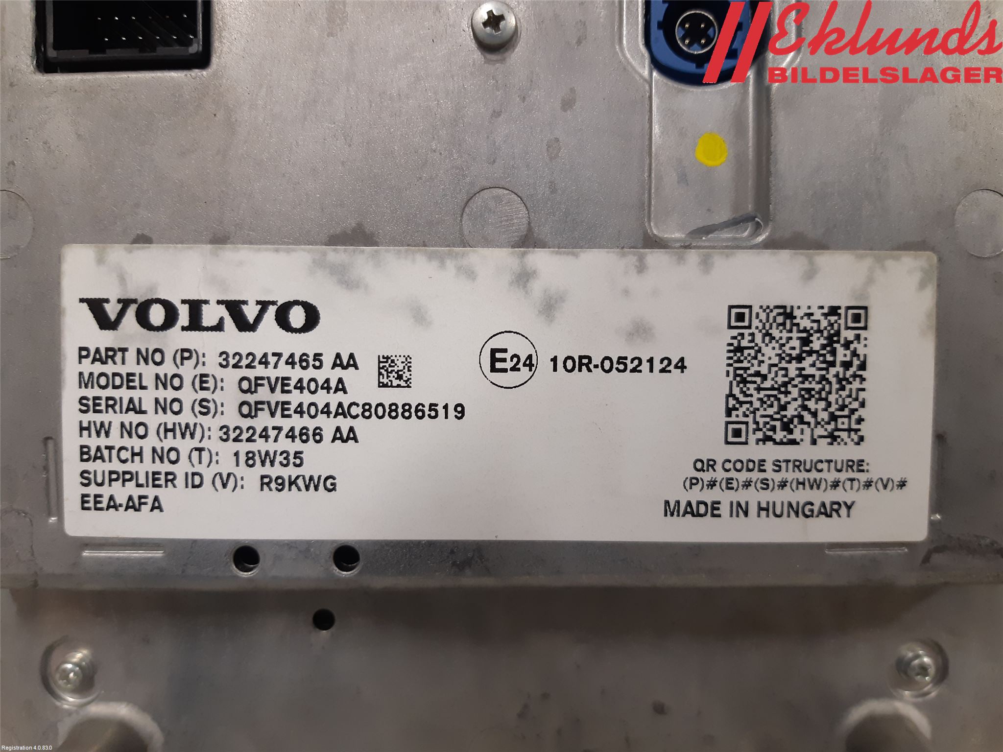 Volvo V90 17->> Cd Radio - Multimediapanel