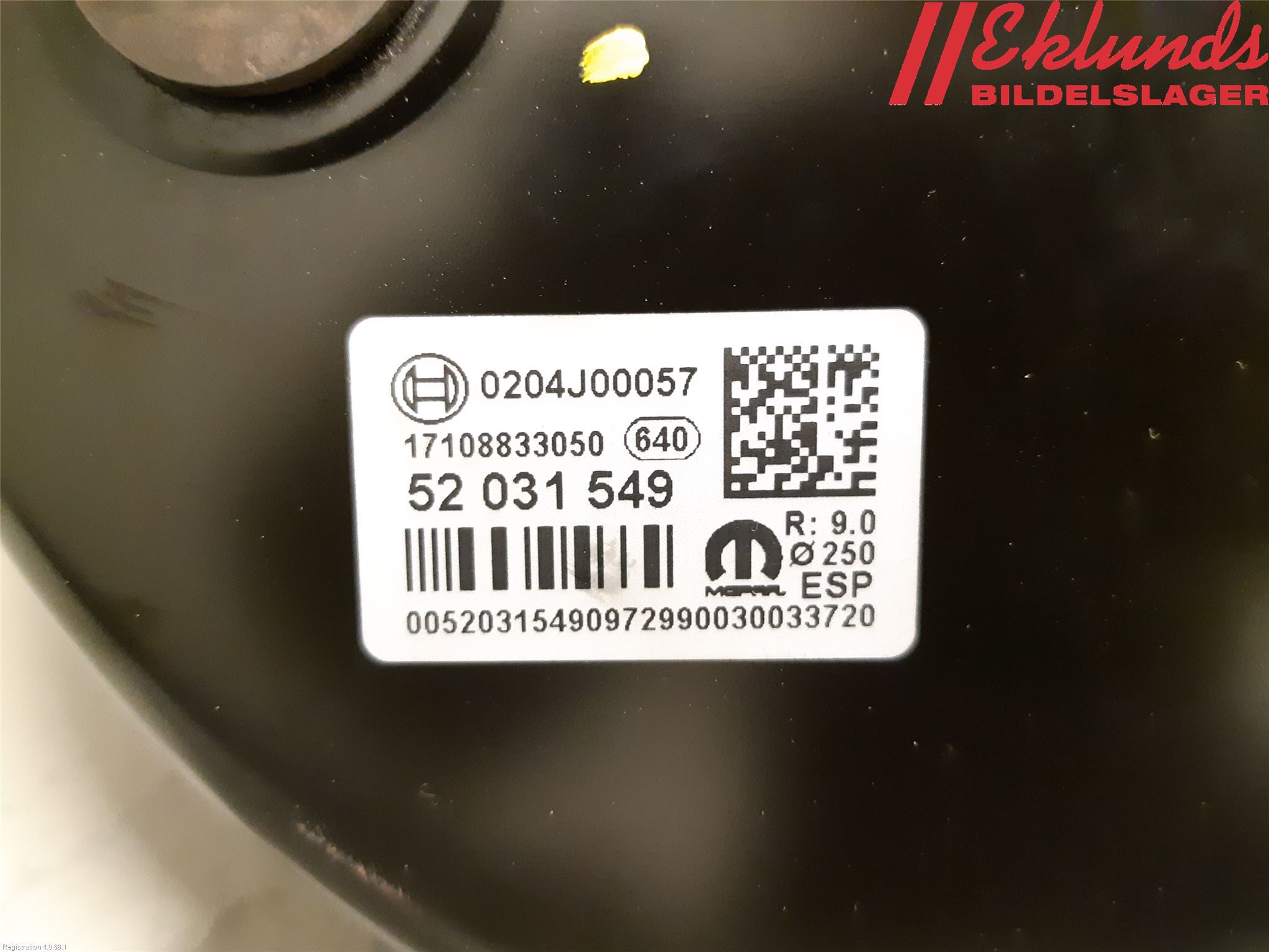 Fiat 500X 15- Bromsservo