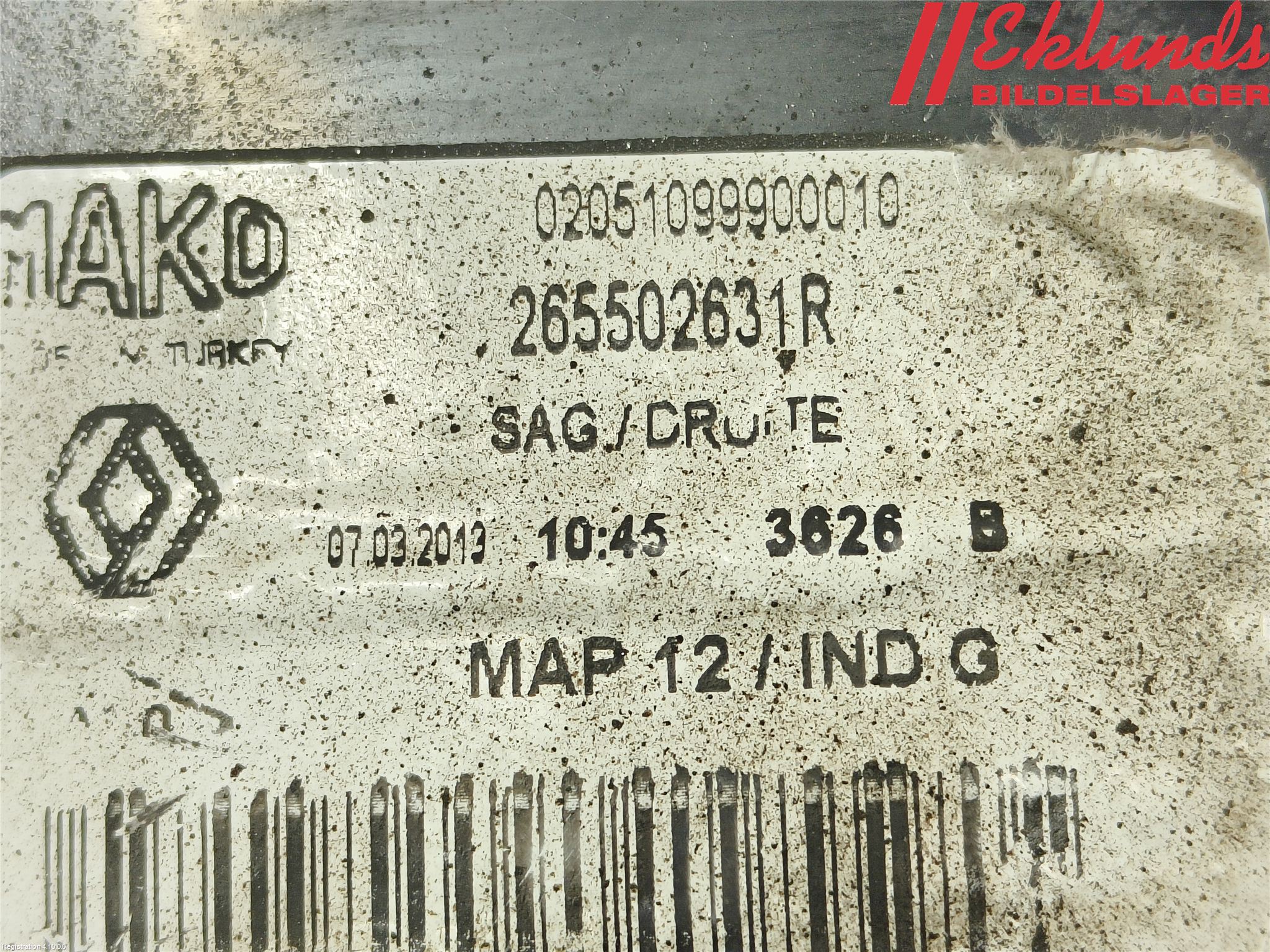 Renault CLIO IV 12-16 Bakljus Höger