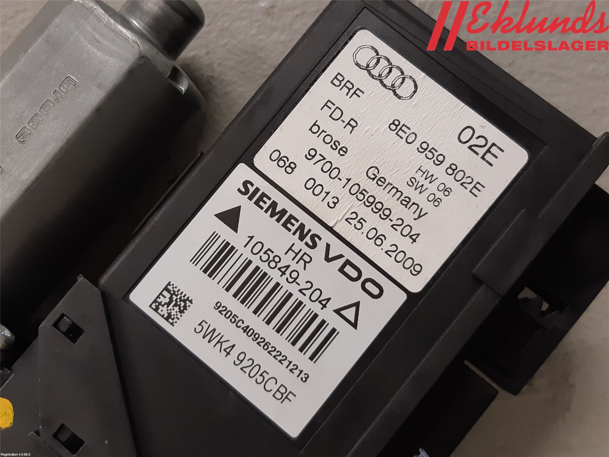 Seat EXEO Fönsterhissmotor