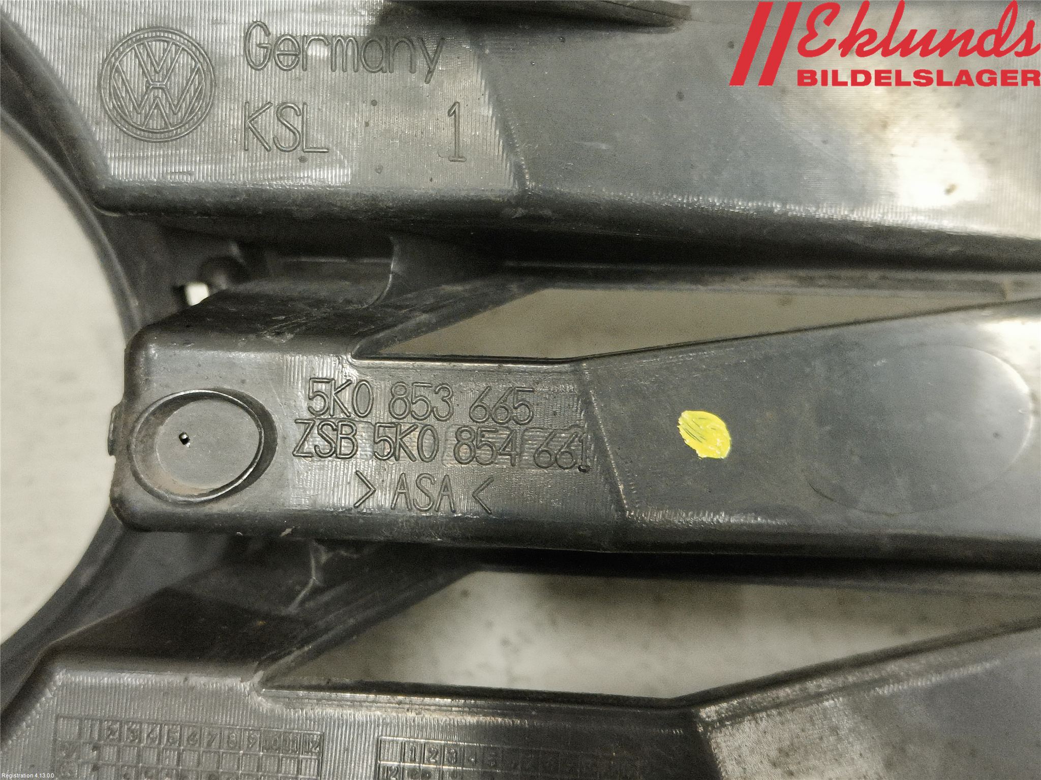 Volkswagen VW GOLF VI 09-13 Dimljussarg Fram