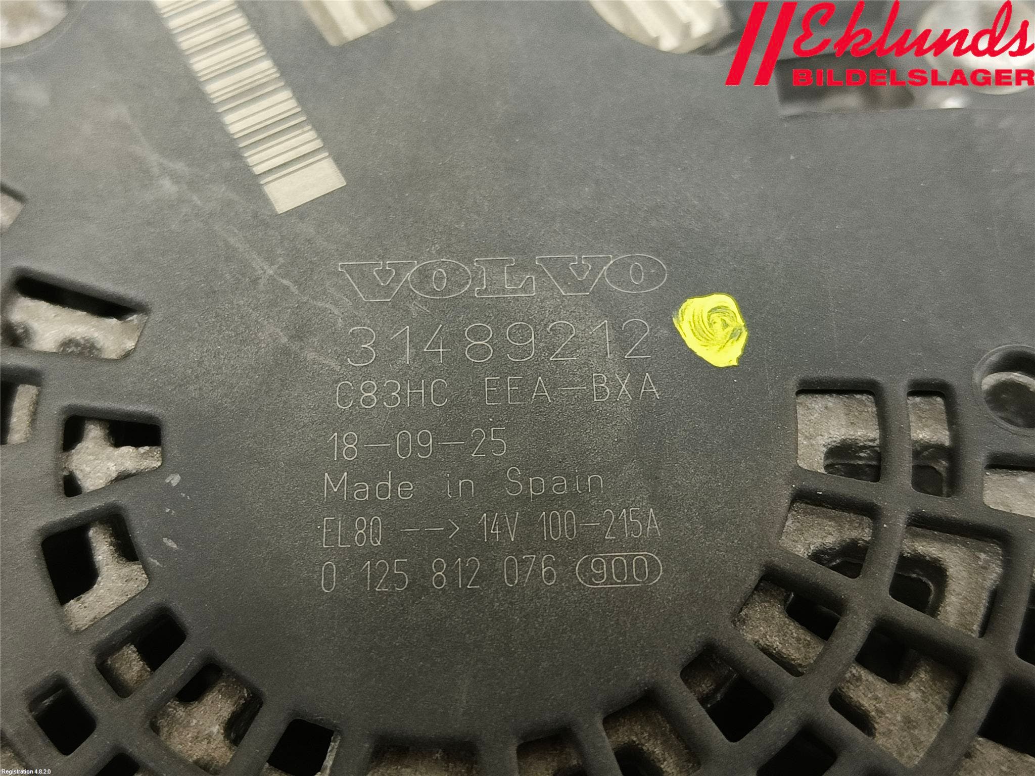 Volvo V70 14-16 Generator