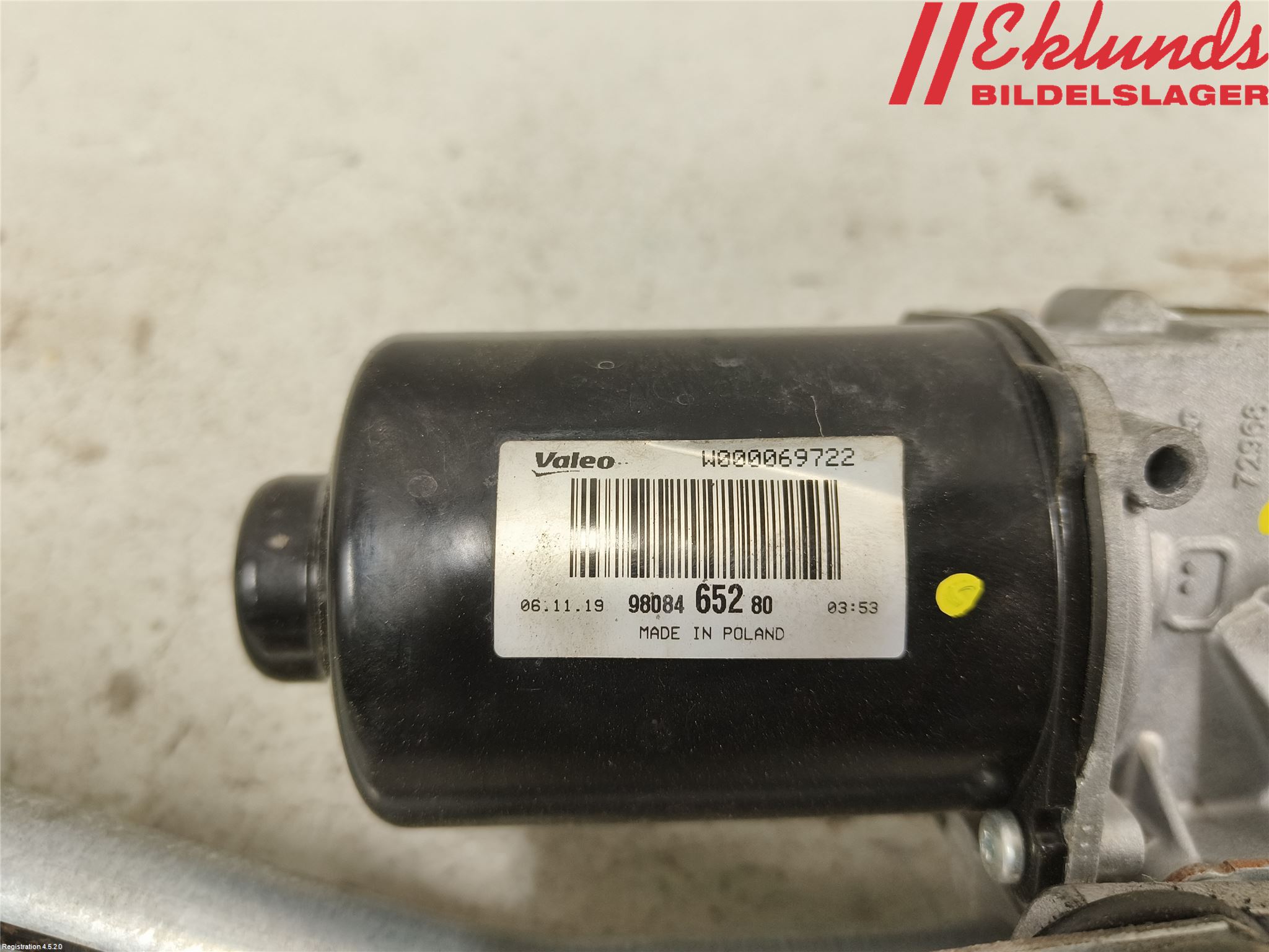 Opel VIVARO 20- Torkarmekanism Vindruta