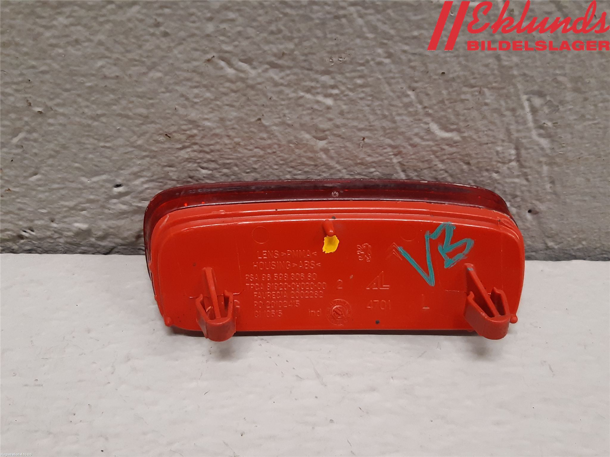 Peugeot EXPERT 07-14 Dimljus/Reflex Bak