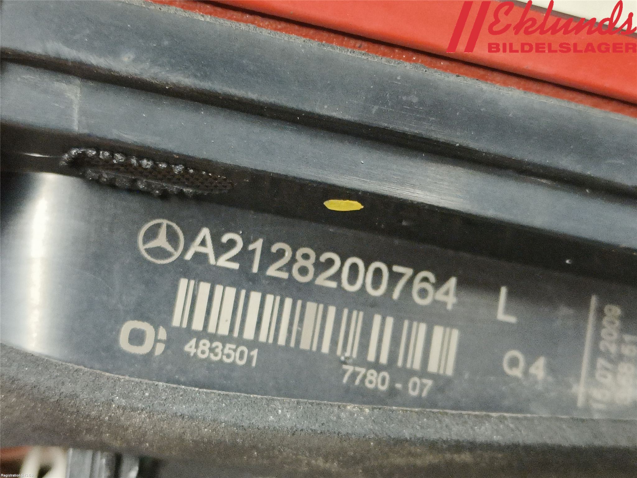 Mercedes-Benz MB E-KLASS (W212) 09-16 Bakljus Lucka Vä