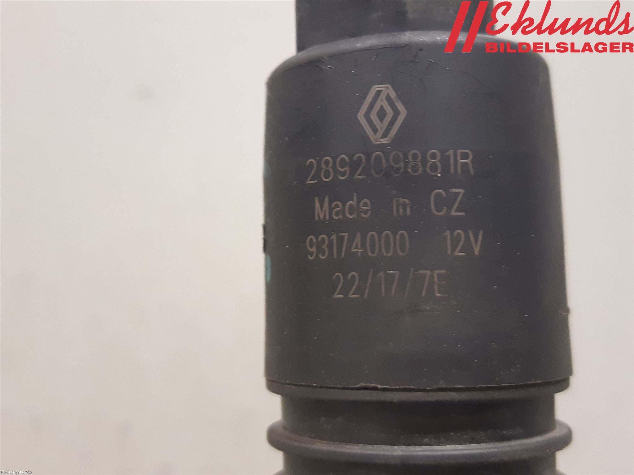 Renault KADJAR 15- Spolarpump Högtryck