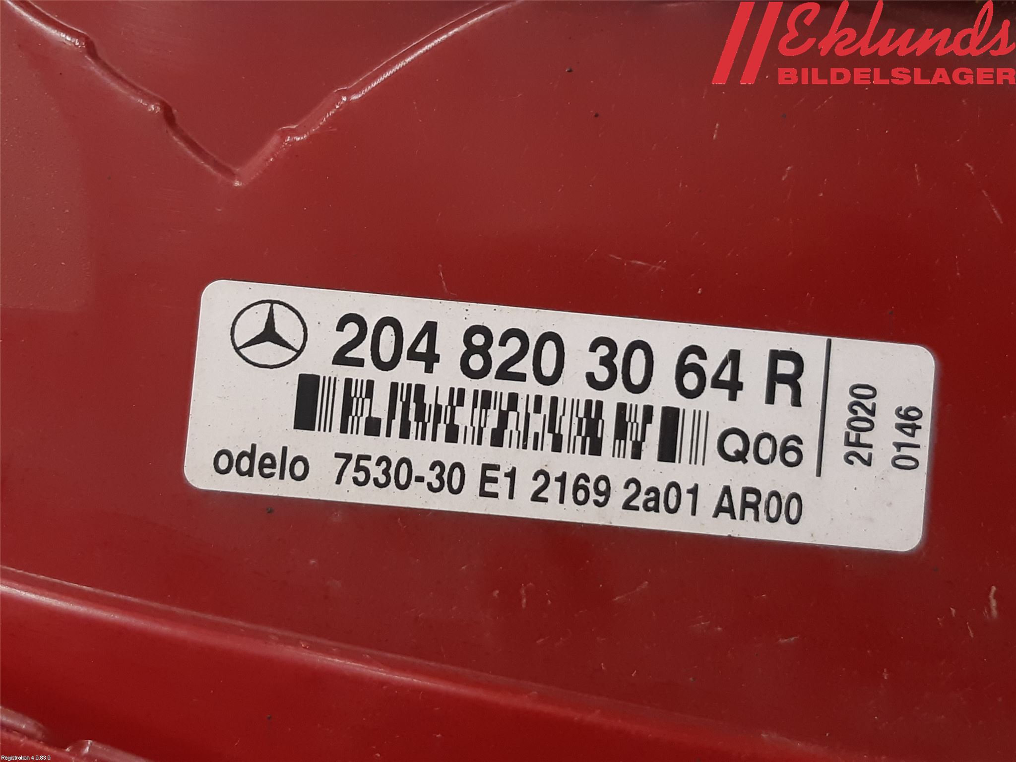 Mercedes-Benz MB C-KLASS (W204) 07-15 Bakljus Höger