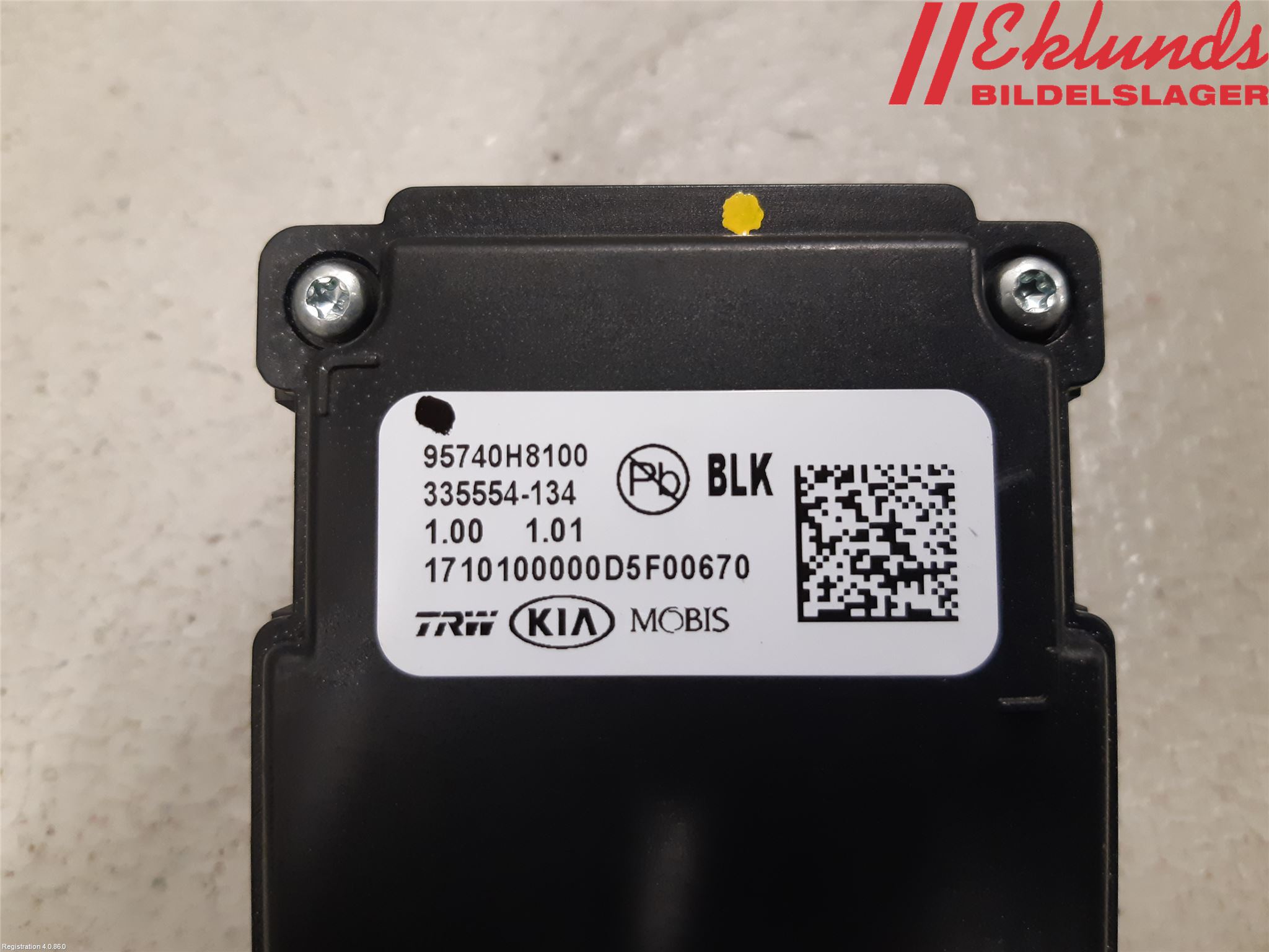 Kia STONIC 18->> Sensor Aktivt Kollisionsskydd