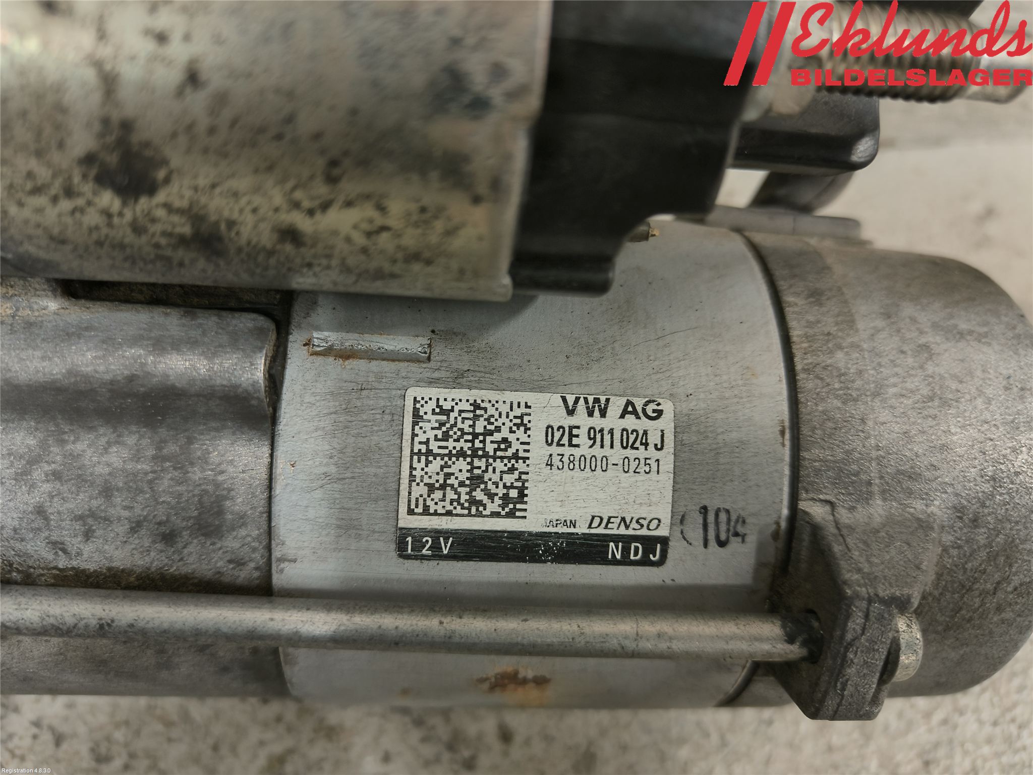 Volkswagen VW PASSAT 15-19 Startmotor Diesel