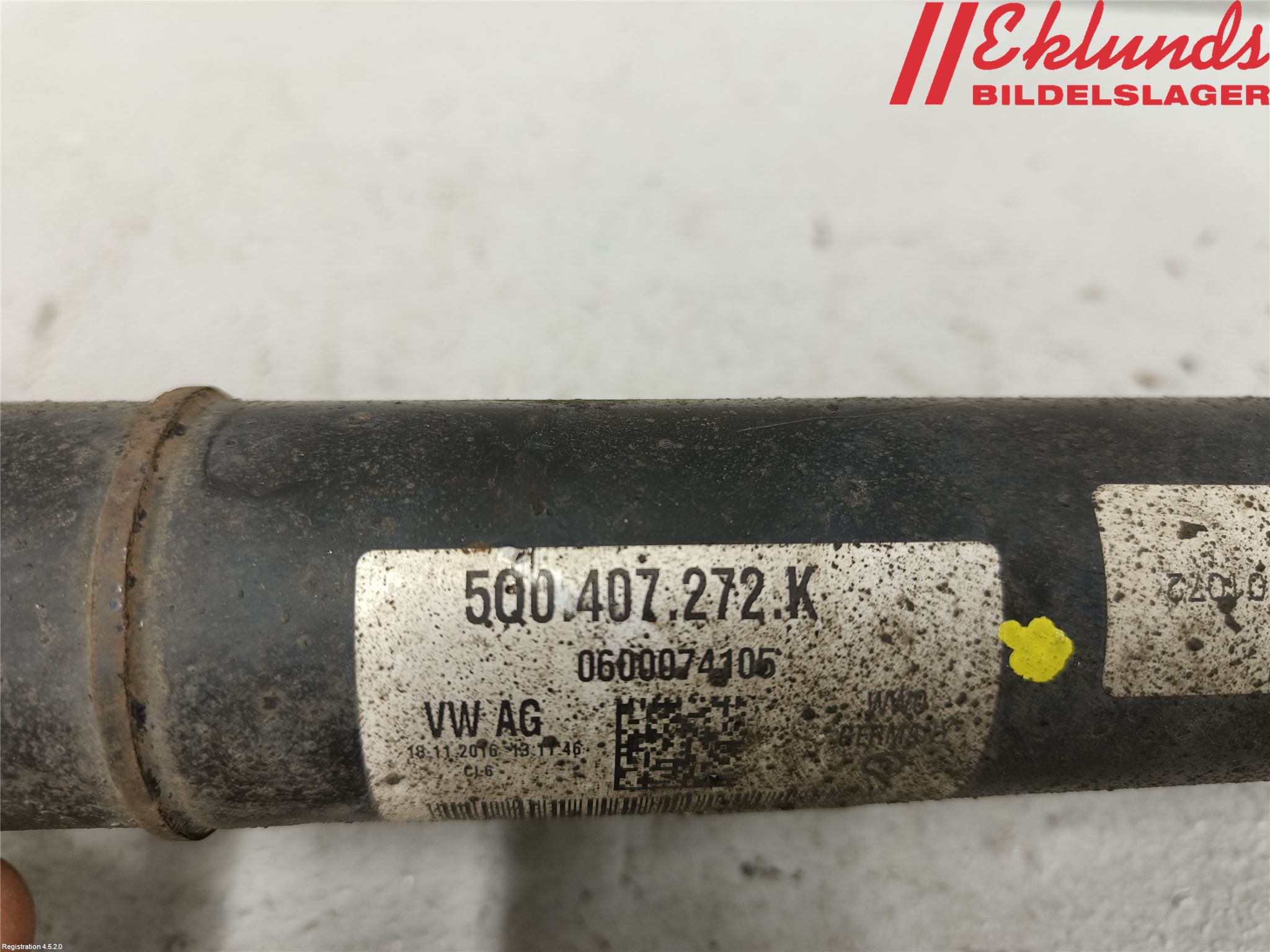 Volkswagen VW GOLF / E-GOLF VII 13-20 Drivaxel Fram Höger