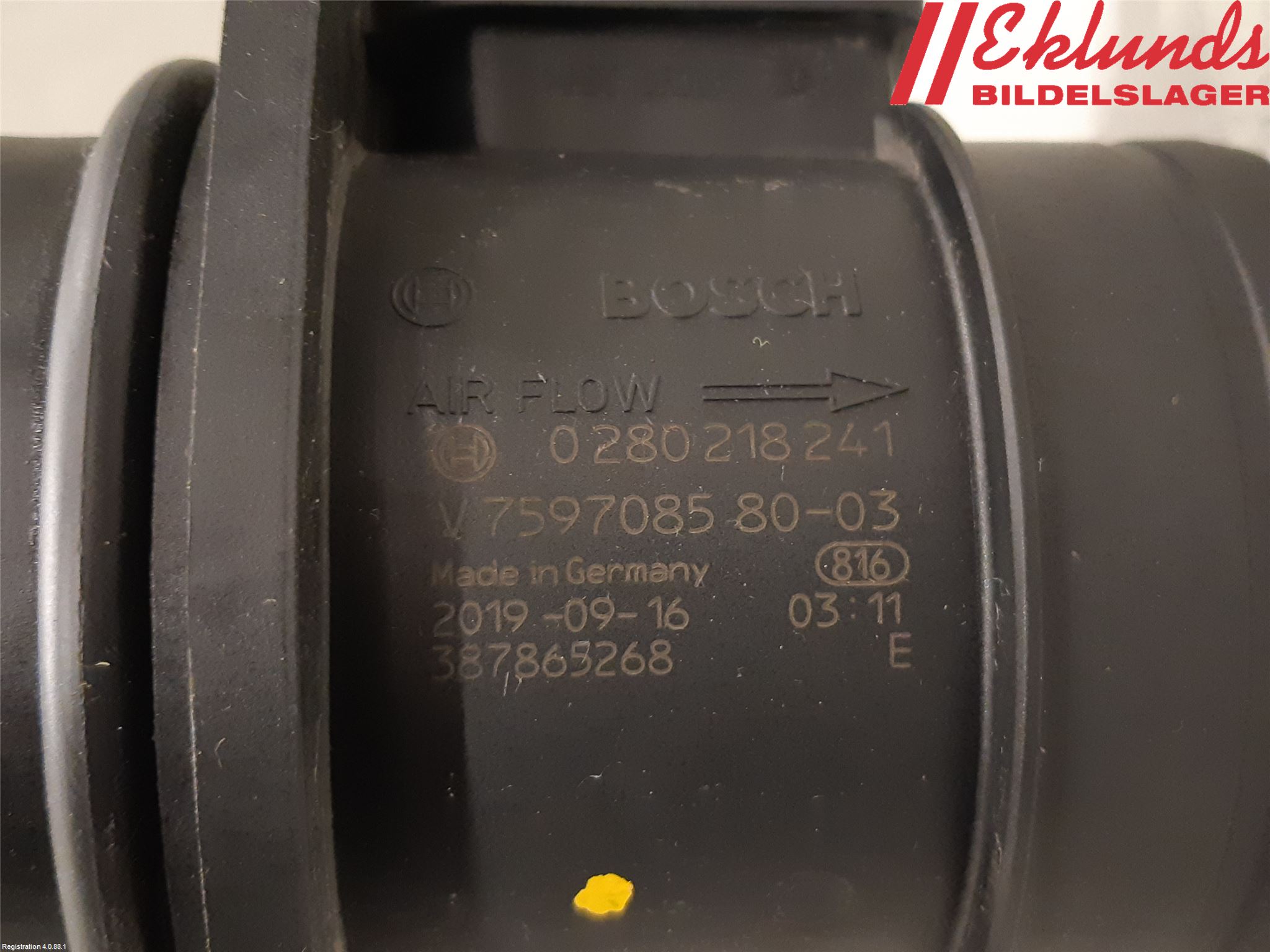 Peugeot 508 19- Injluftmassamätare