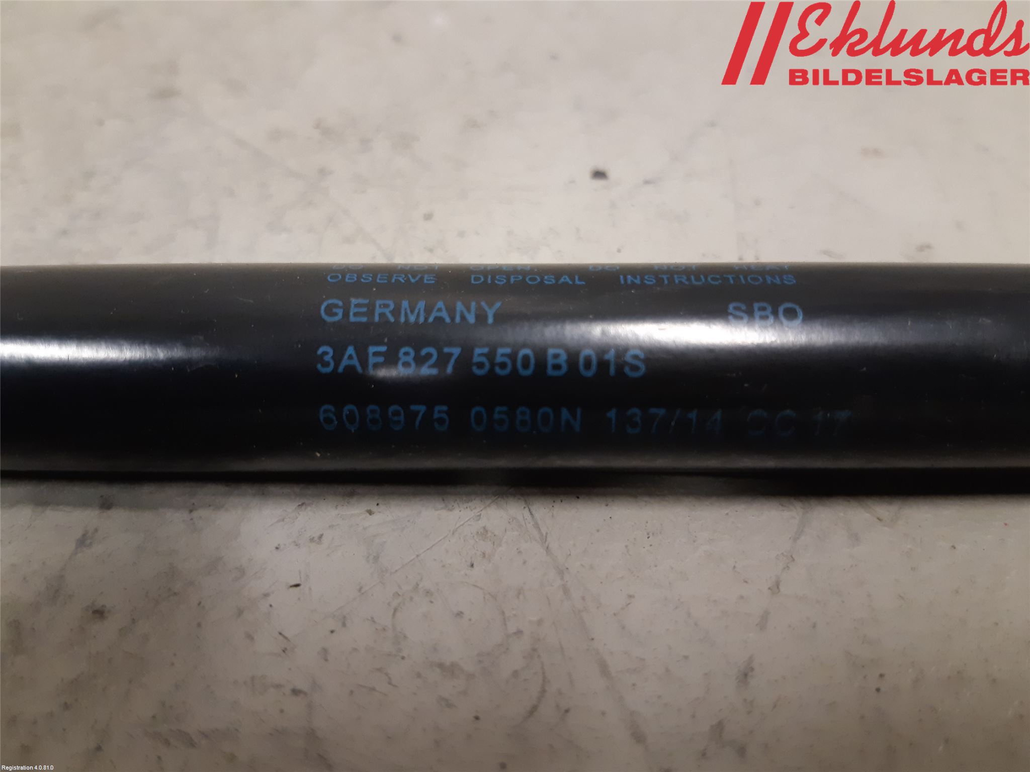 Volkswagen VW PASSAT 11-14 Gasfjäder Baklucka