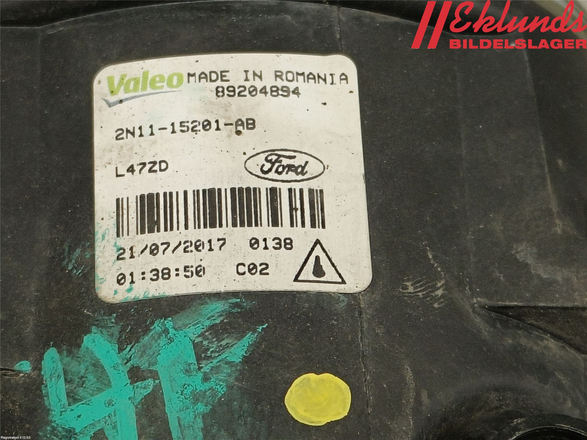 Ford TRANSIT/TOURNEO CONNECT 13-22 Dimljus-Varselljus Fram