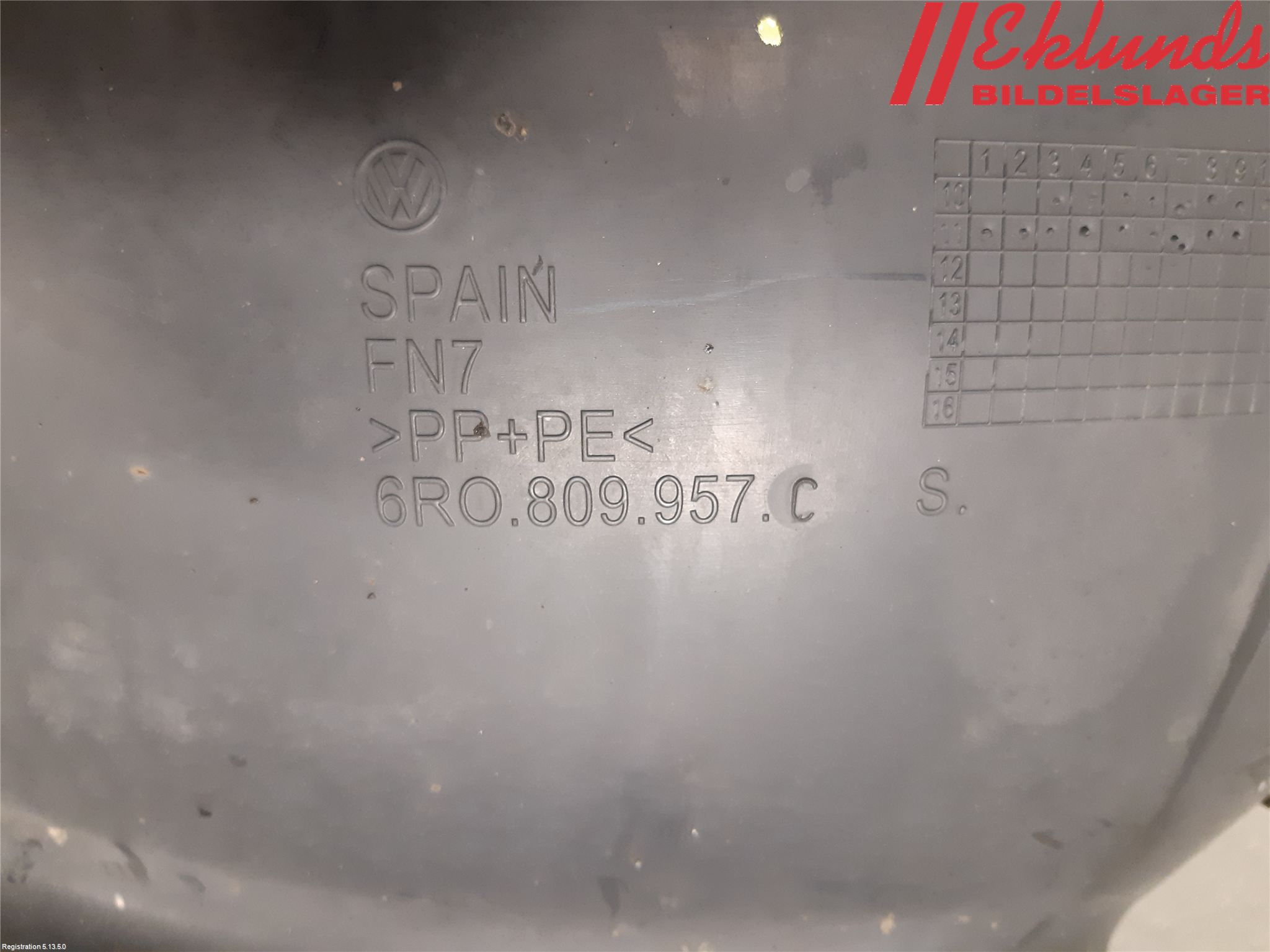 Volkswagen VW POLO 10-17 Skärm Inner