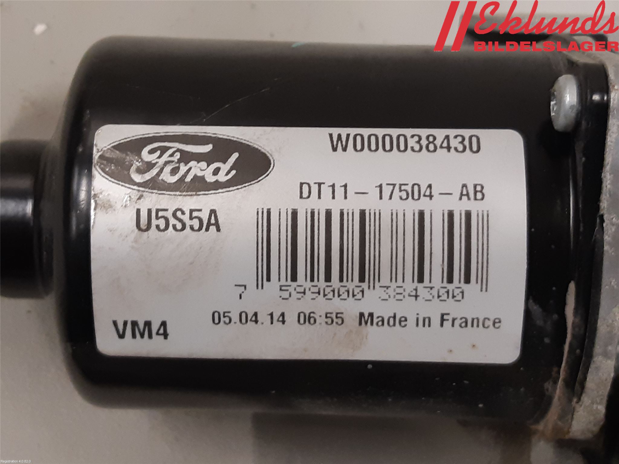 Ford TRANSIT/TOURNEO CONNECT 13-22 Torkarmotor Vindruta